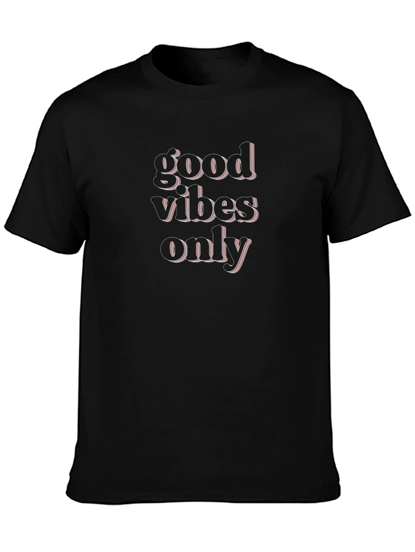 Good Vibes Only Black Graphic Tee