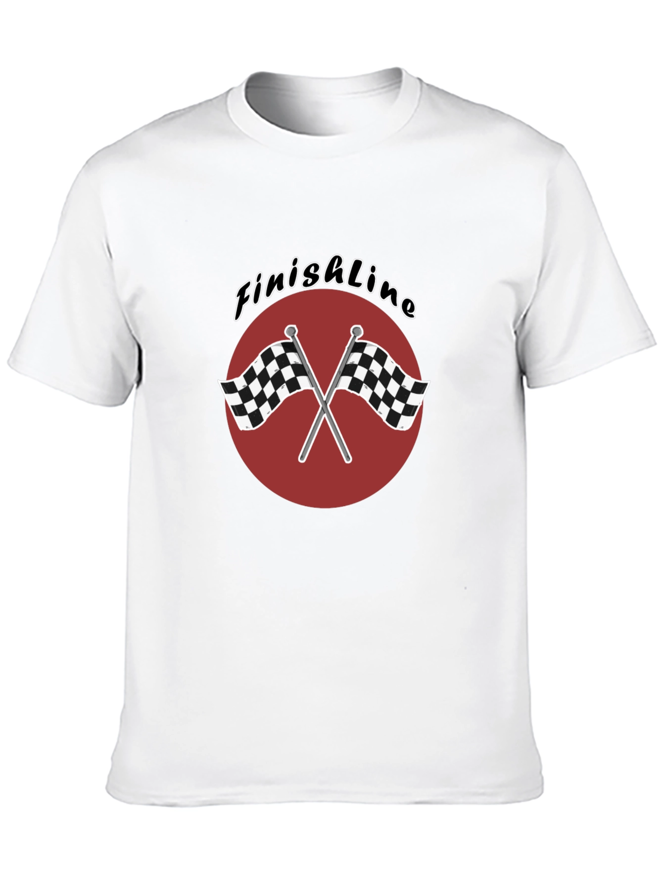 Finish Line Race Flags Graphic T-Shirt