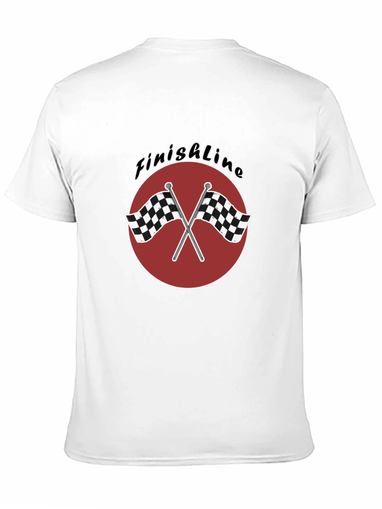Finish Line Race Flags Graphic T-Shirt