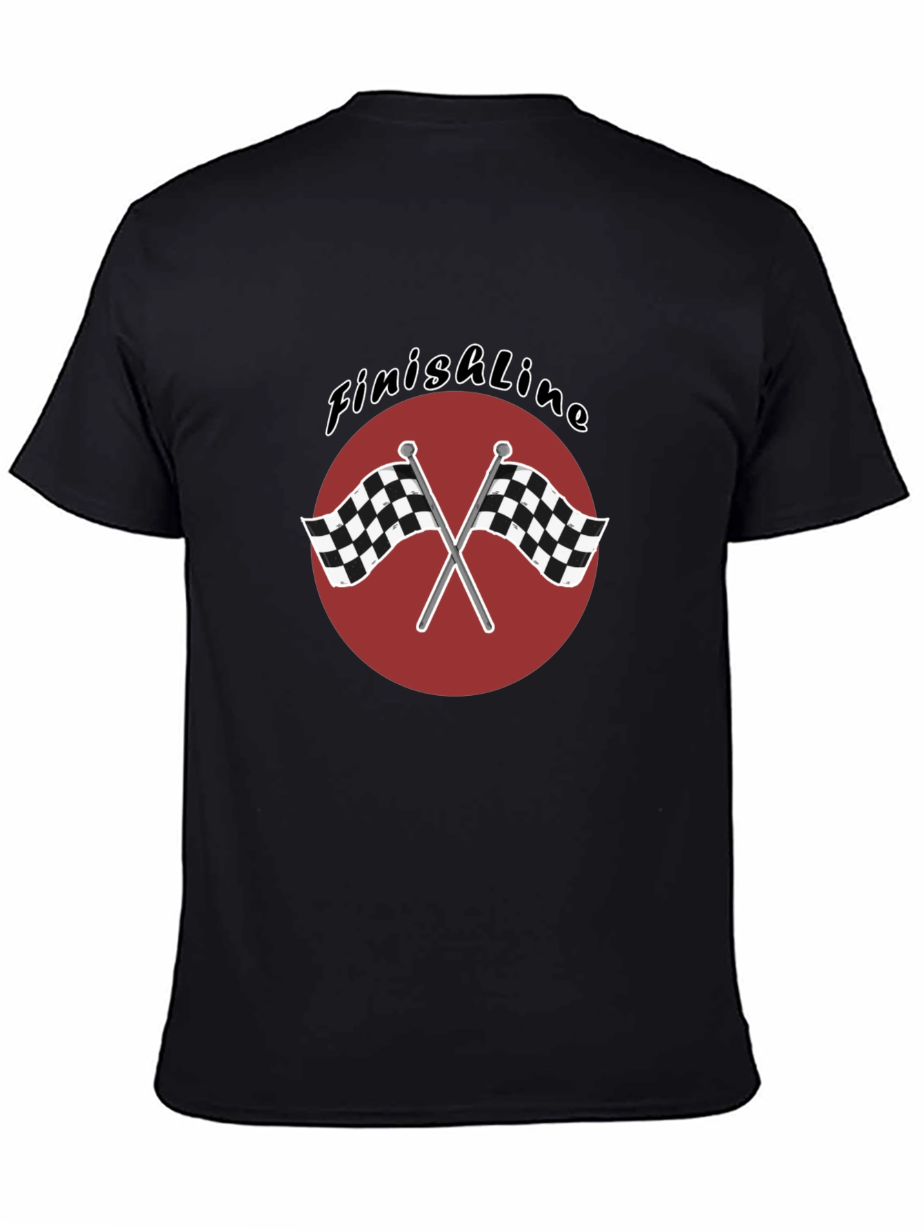 Finish Line Race Flags Graphic T-Shirt