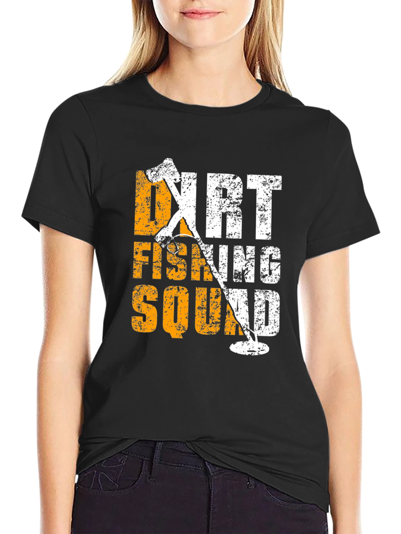 Dirt Fishing Squad Novelty Graphic T-Shirt