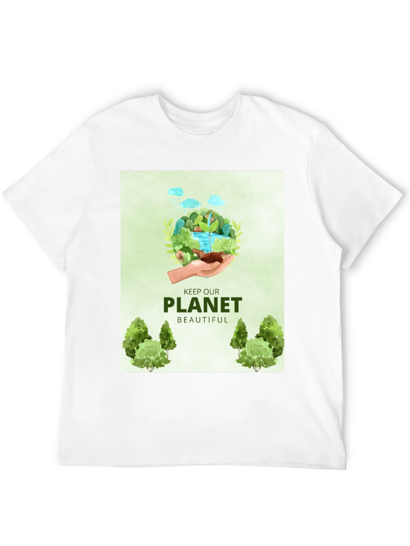 Eco-Friendly Graphic T-Shirt - Keep Our Planet Beautiful