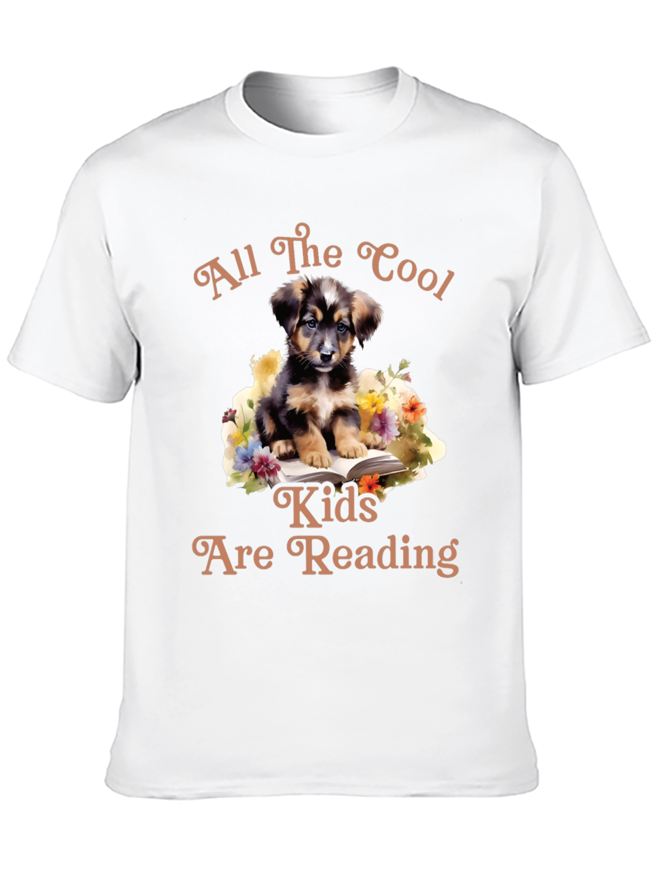 Cool Kids Reading Dog T-Shirt