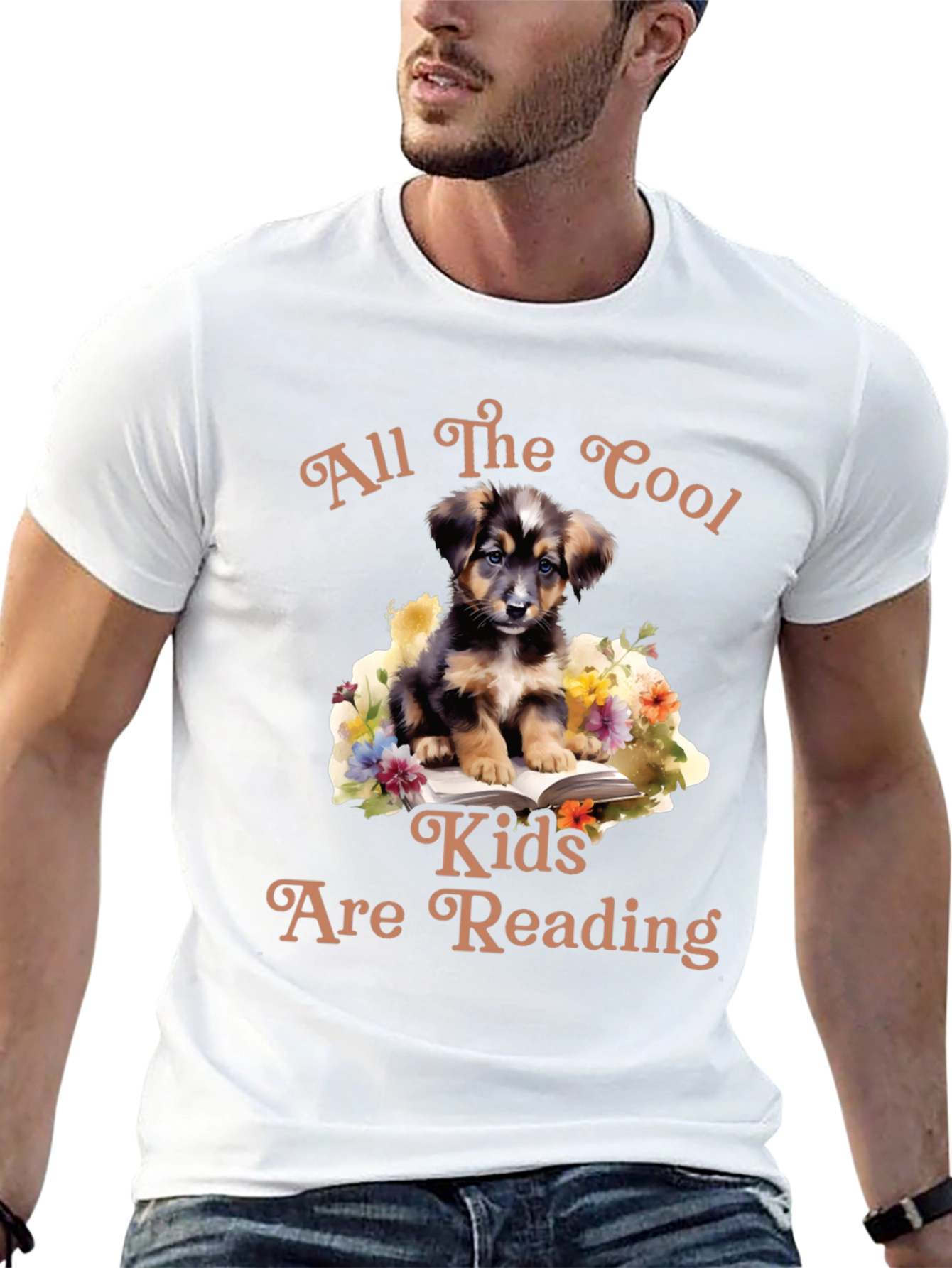 Cool Kids Reading Dog T-Shirt