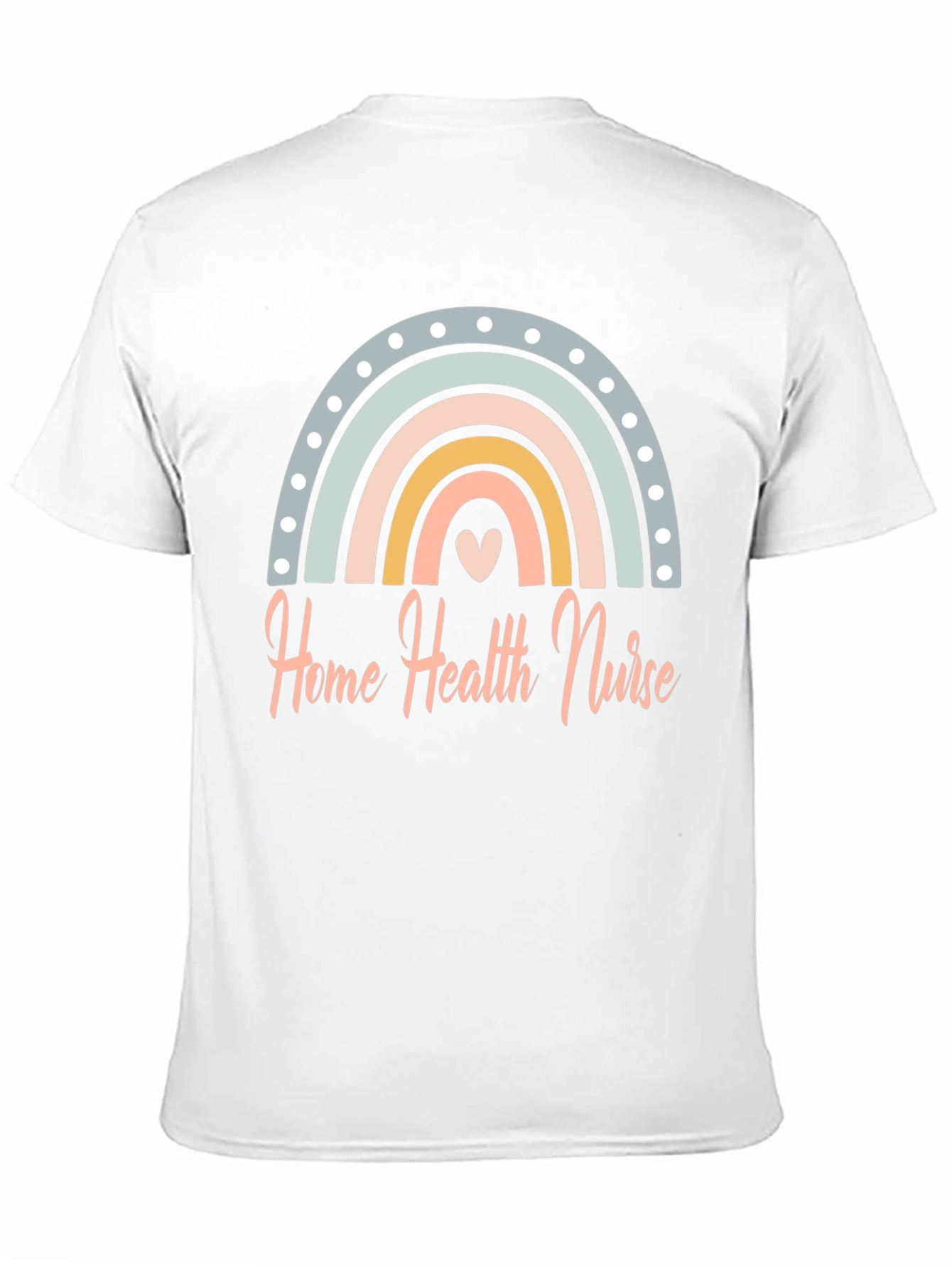 Home Health Nurse Rainbow T-Shirt