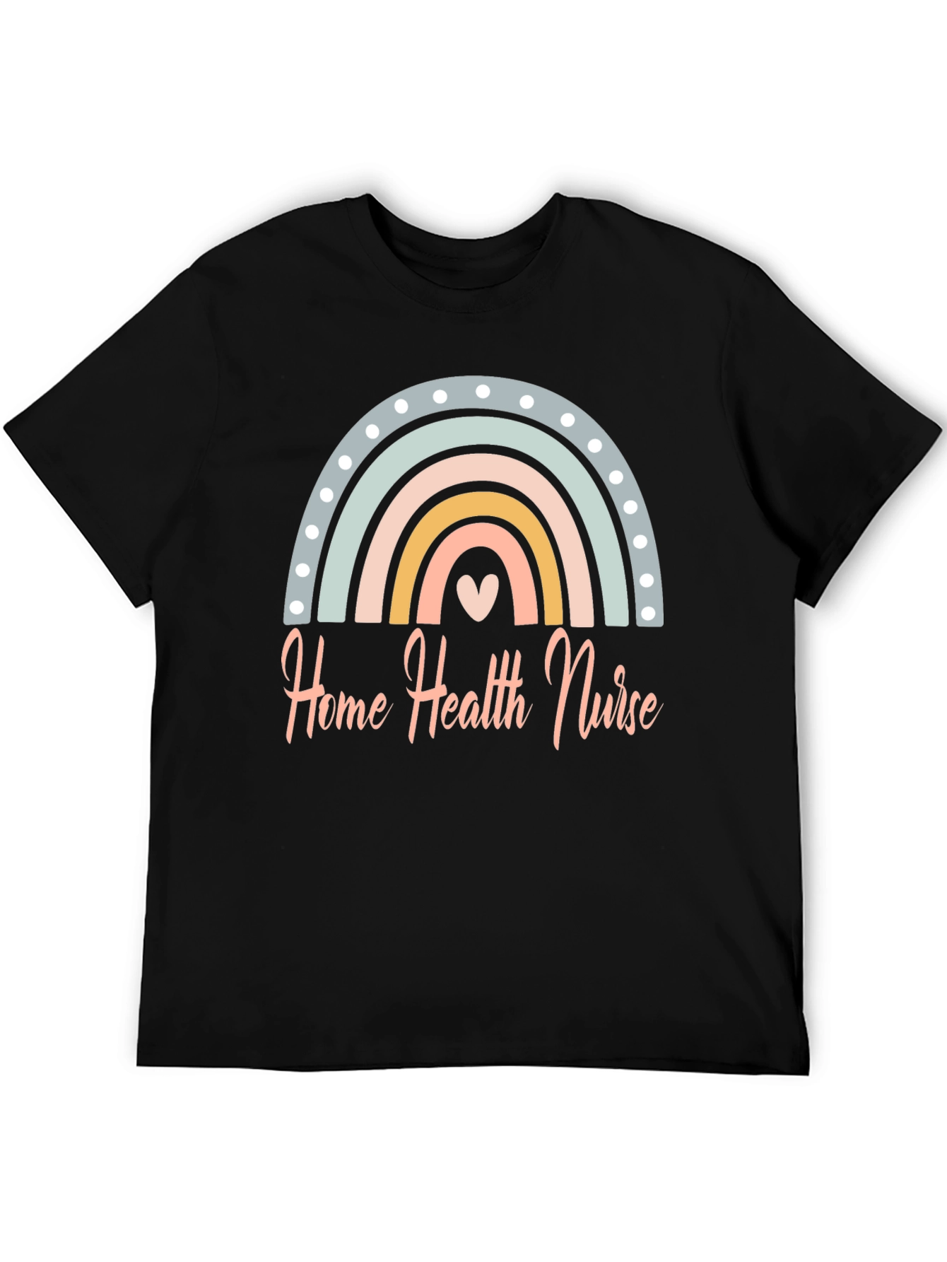 Home Health Nurse Rainbow T-Shirt