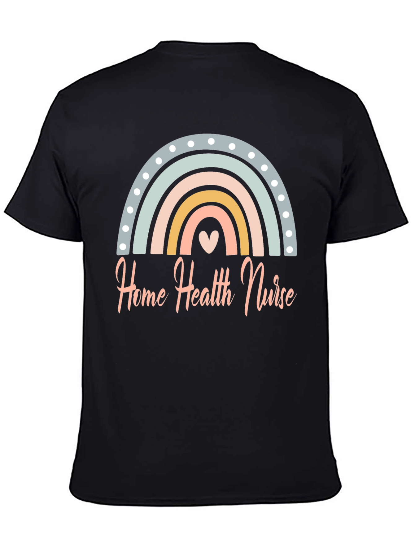 Home Health Nurse Rainbow T-Shirt