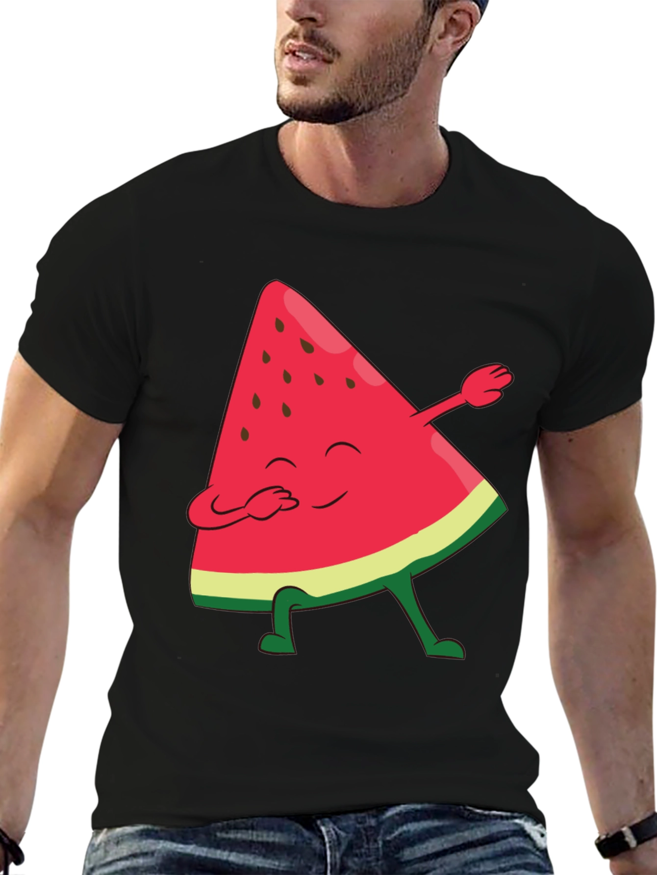 Watermelon Dab Funny Graphic Tee