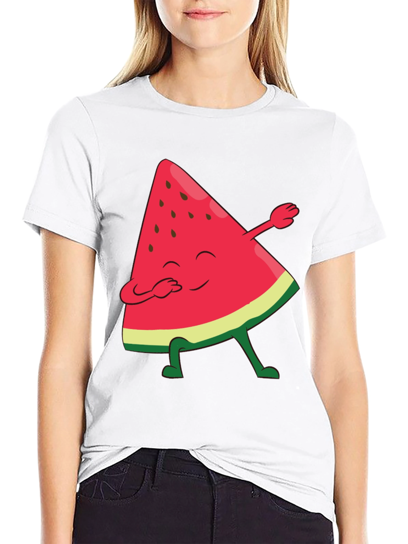 Watermelon Dab Funny Graphic Tee