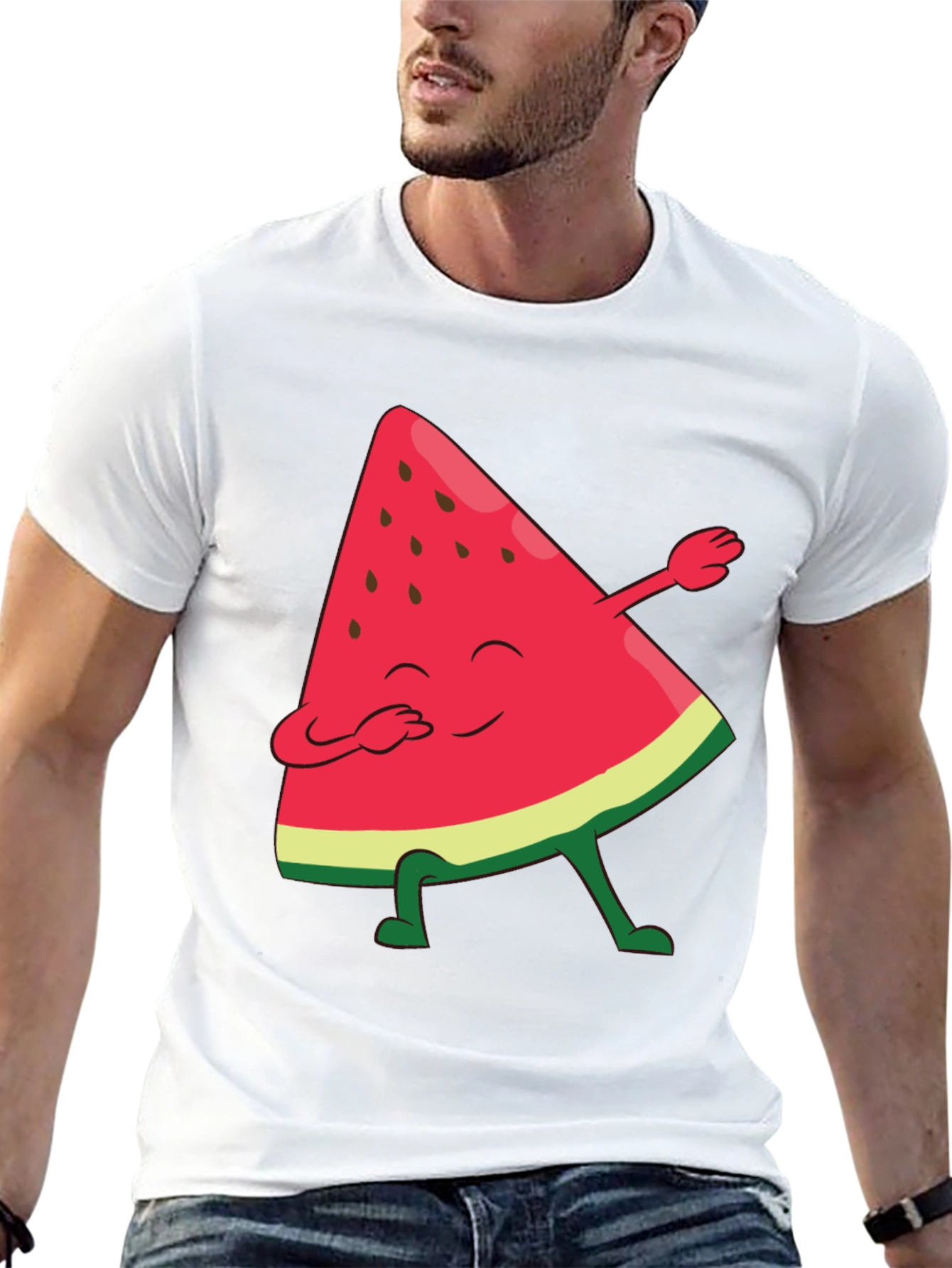 Watermelon Dab Funny Graphic Tee