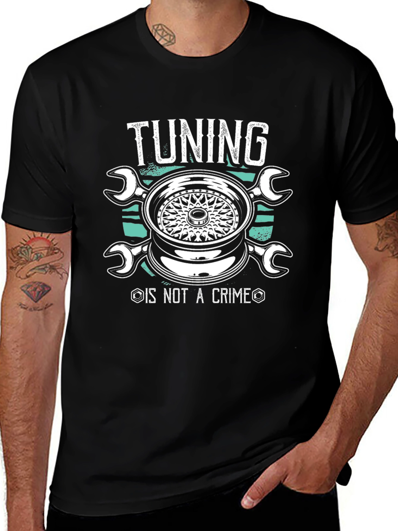 Tuning Is Not A Crime Graphic Tee