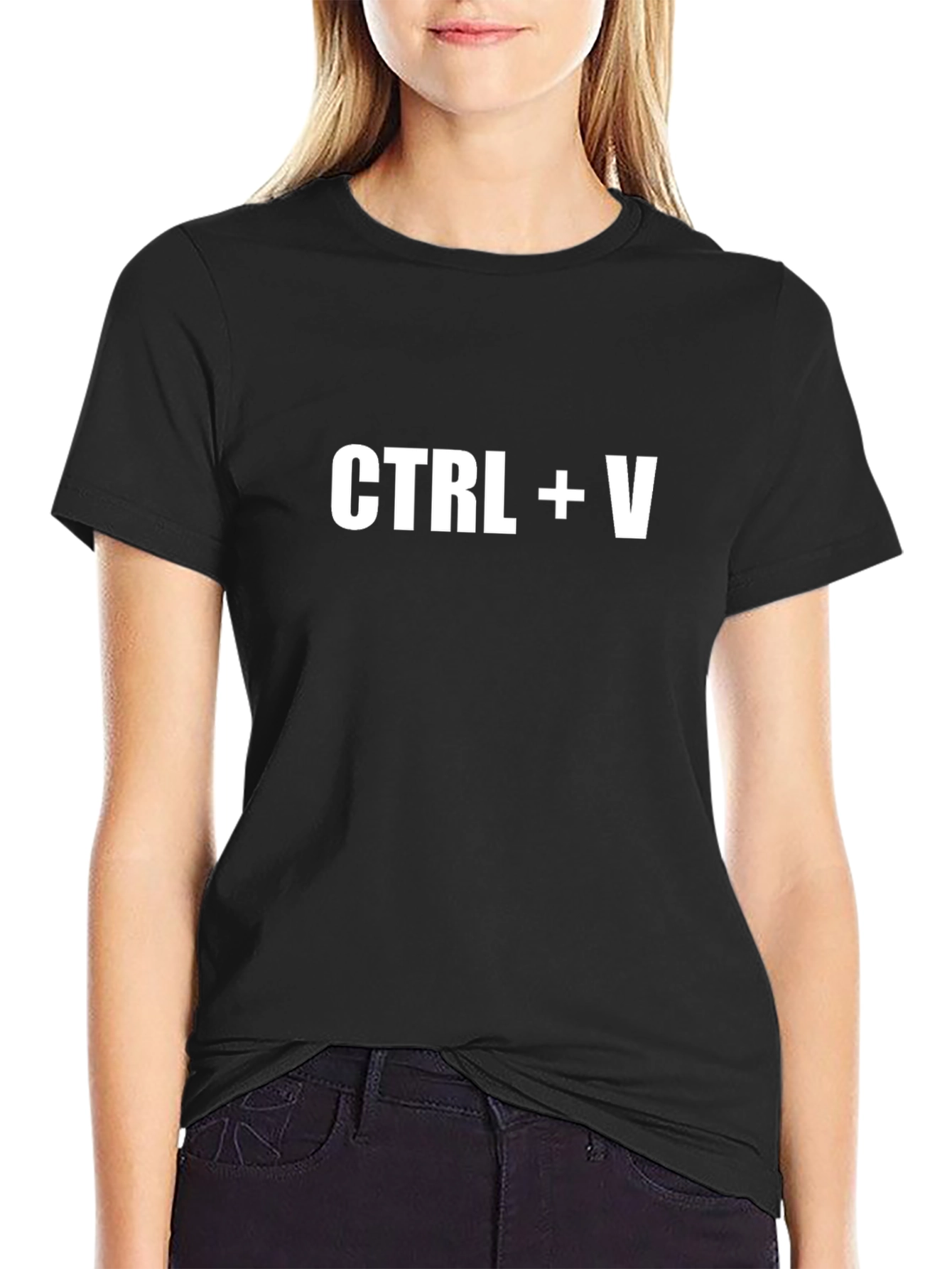 CTRL + V Paste Funny Programmer T-Shirt