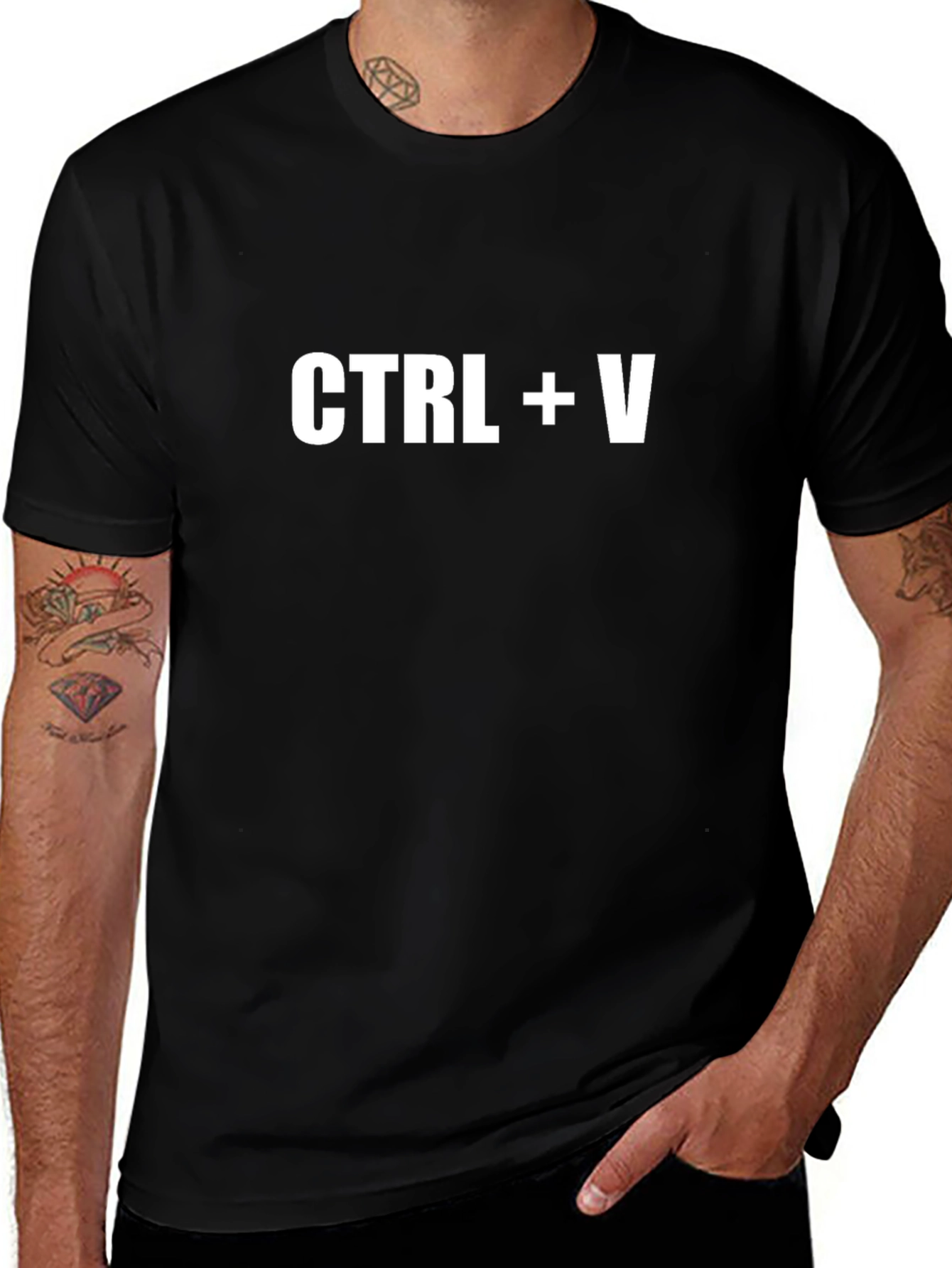 CTRL + V Paste Funny Programmer T-Shirt