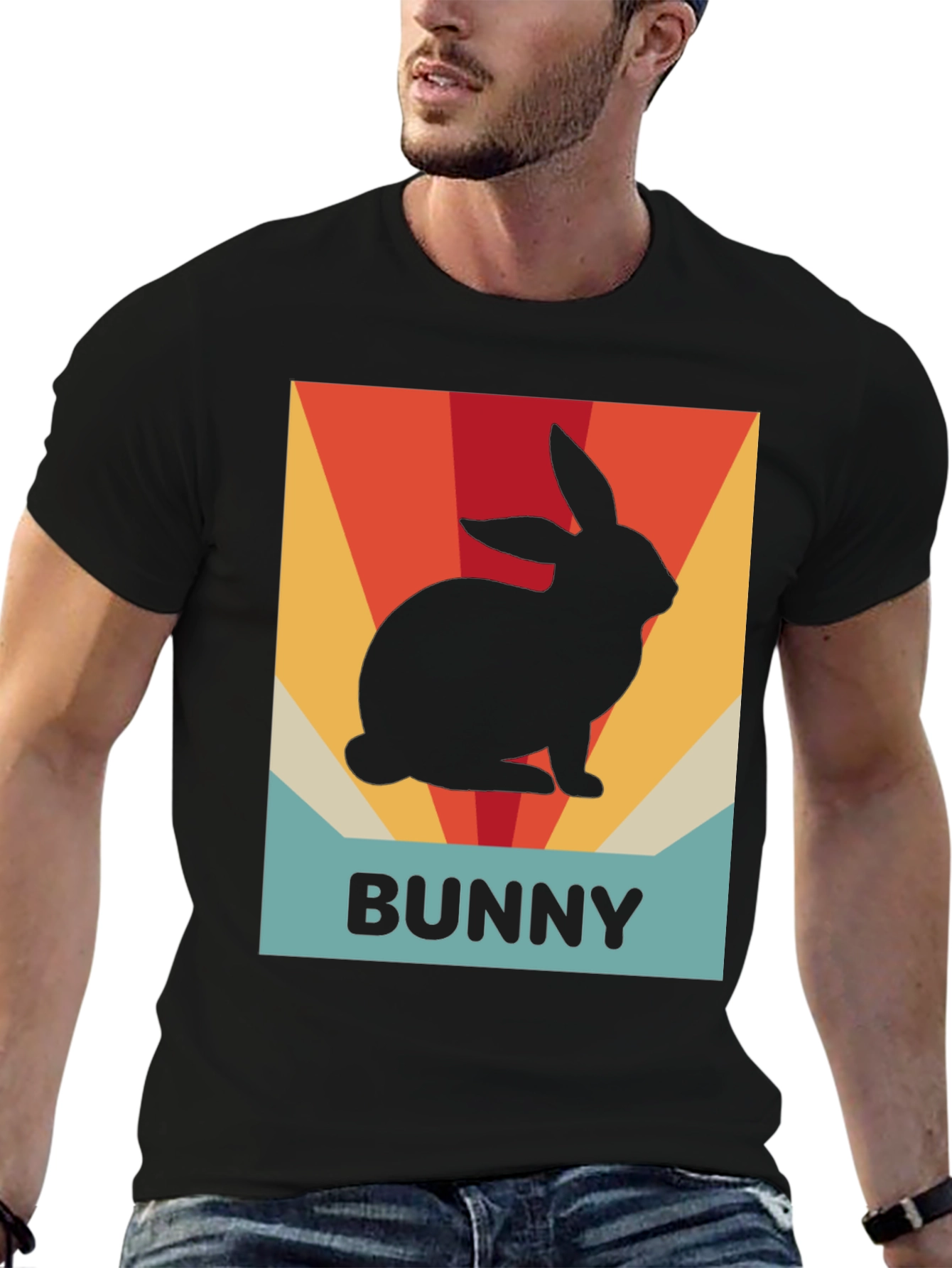 Retro Bunny T-Shirt - Easter Graphic Tee