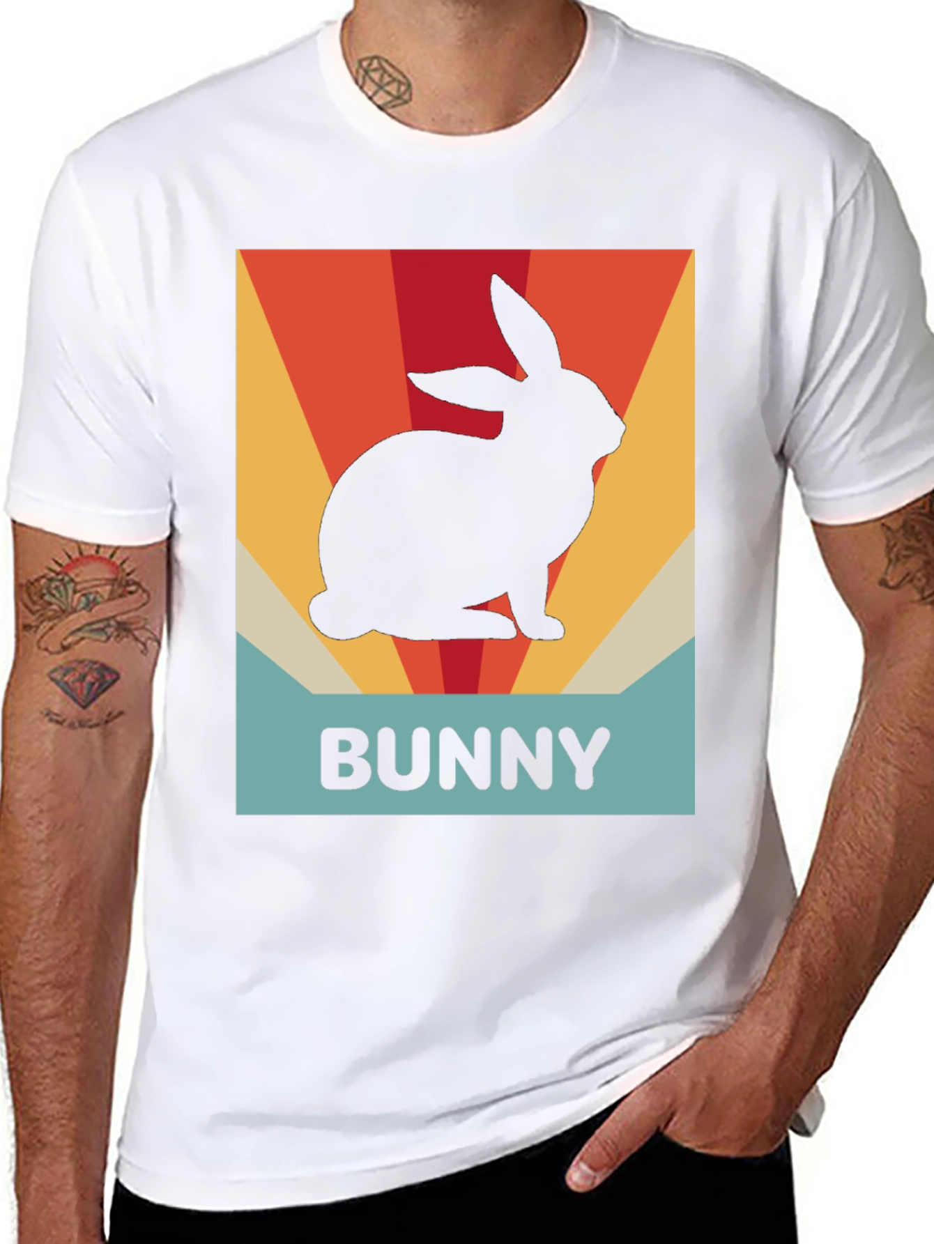 Retro Bunny T-Shirt - Easter Graphic Tee