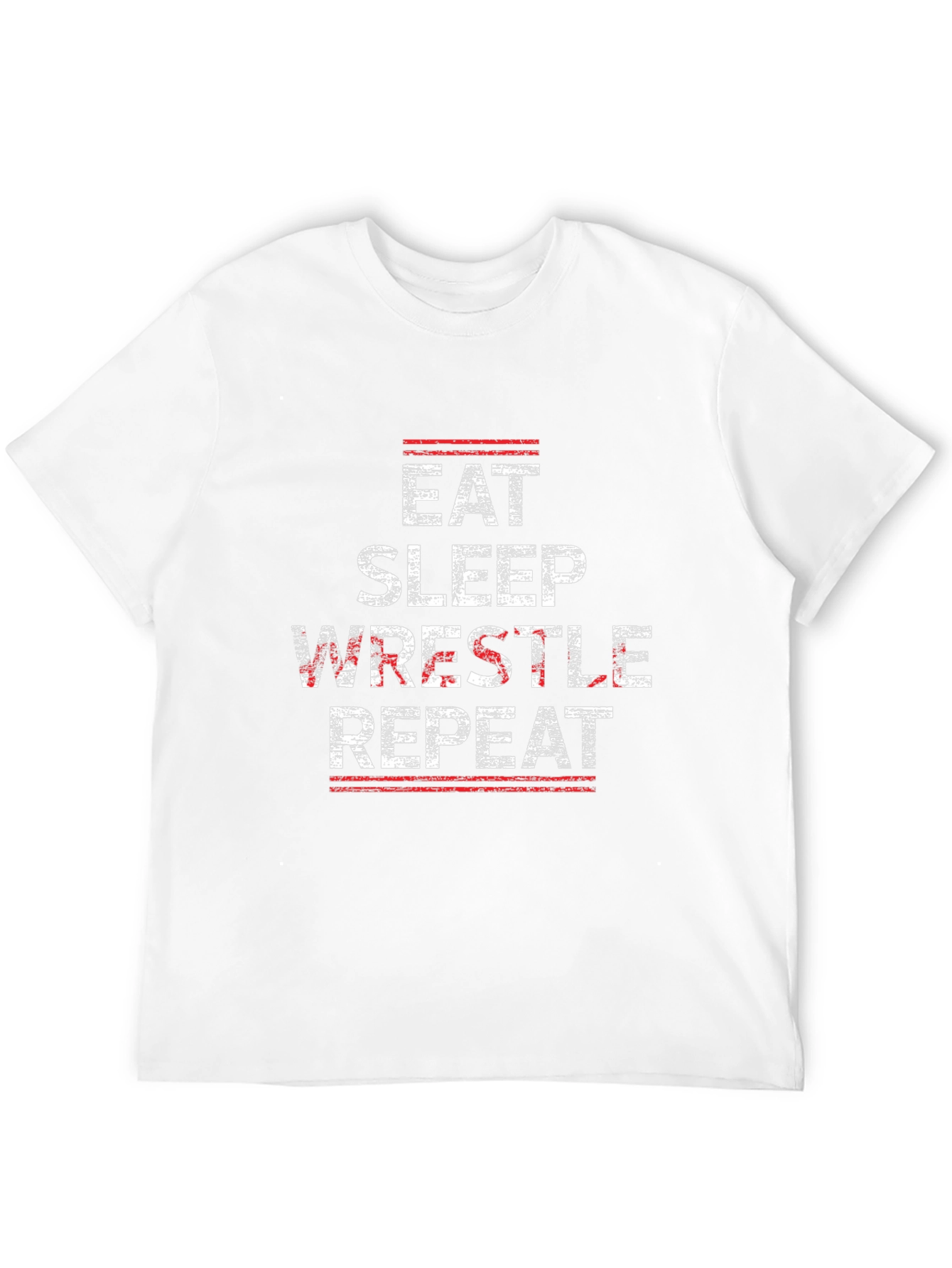 Eat Sleep Wrestle Repeat Graphic Tee