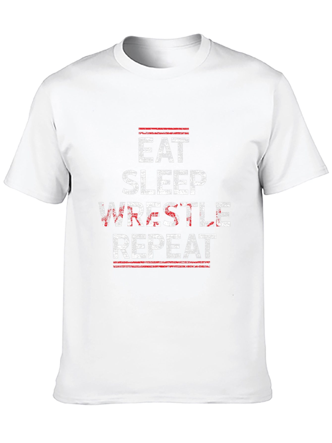 Eat Sleep Wrestle Repeat Graphic Tee