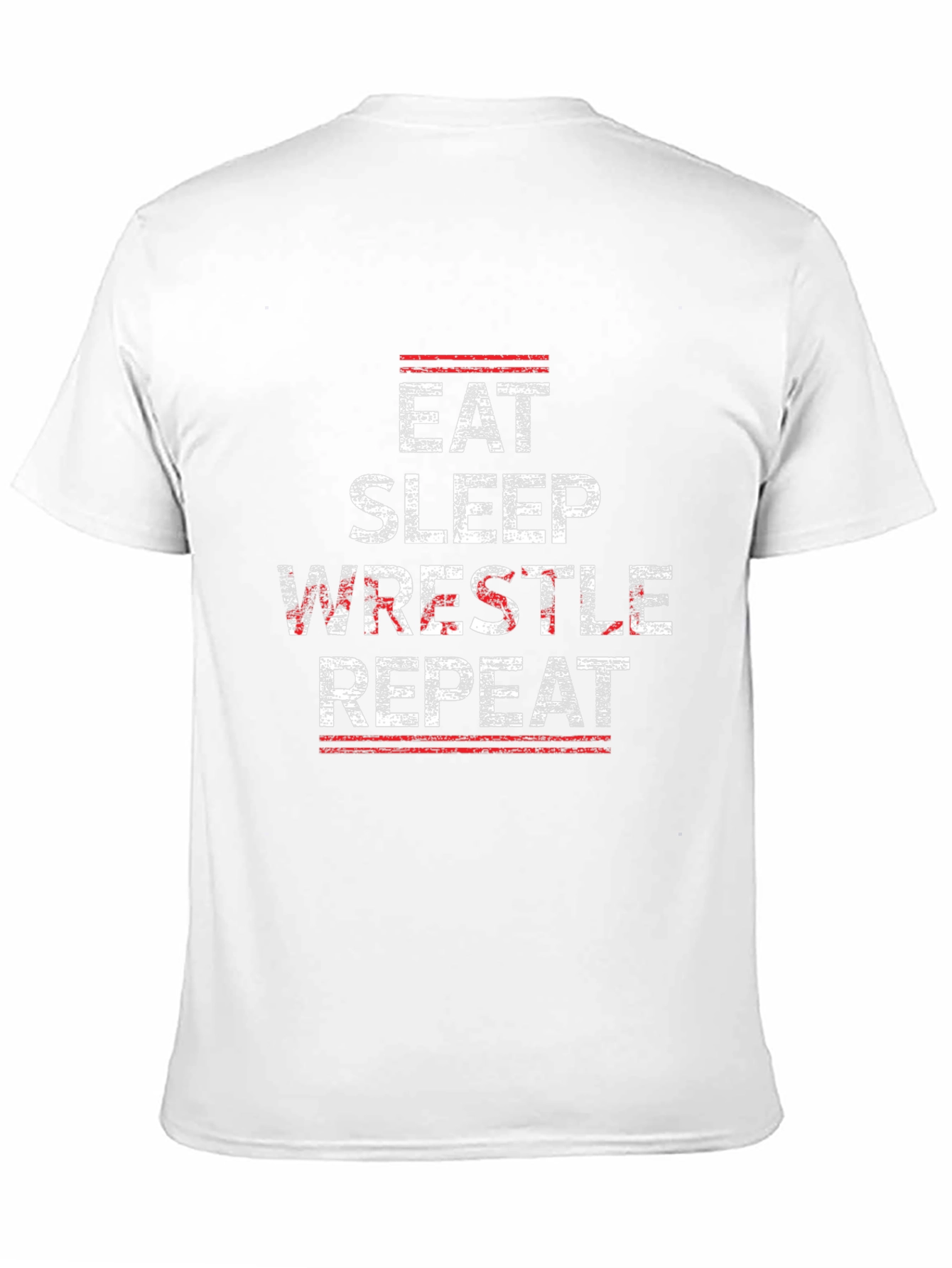 Eat Sleep Wrestle Repeat Graphic Tee