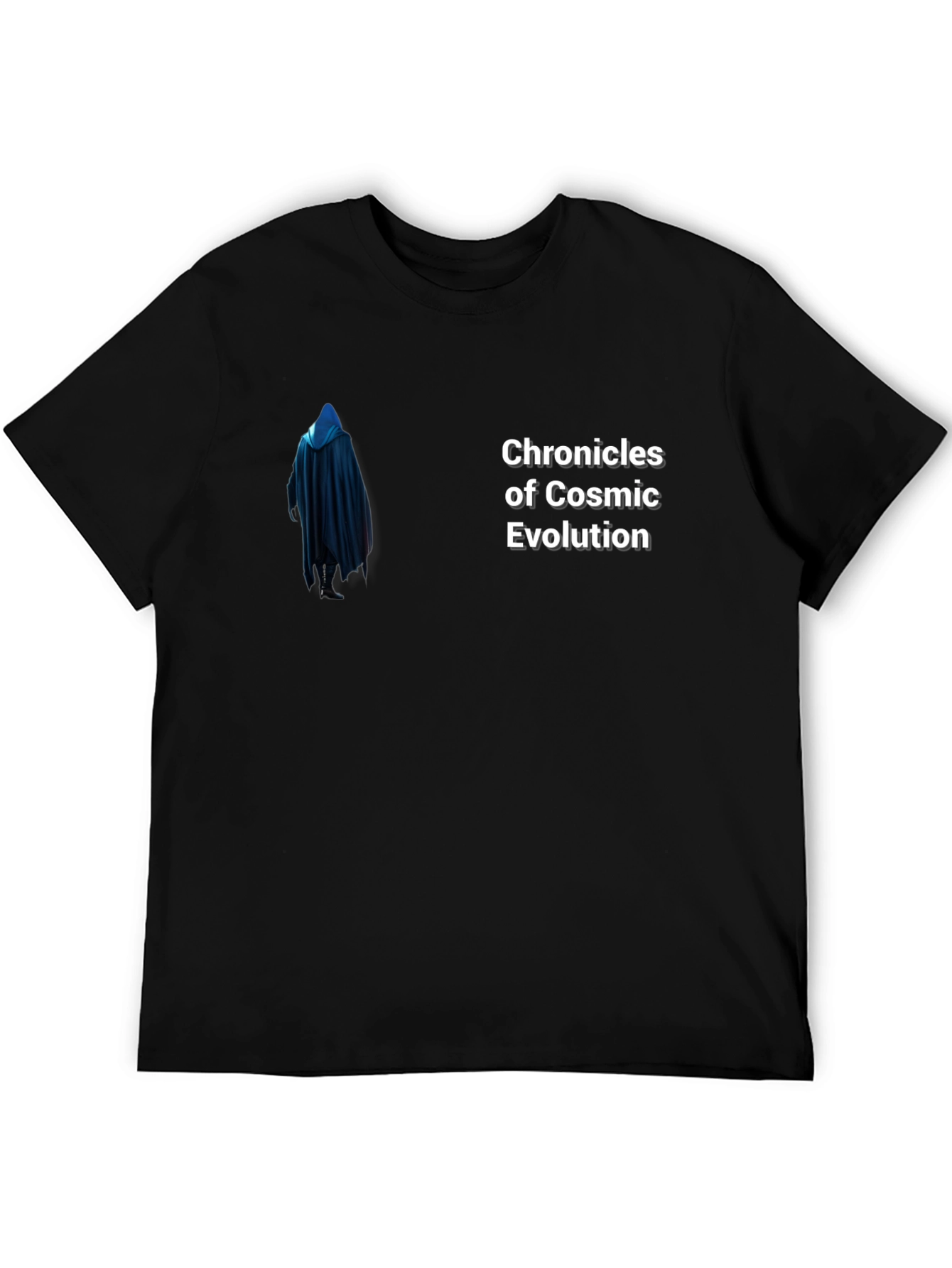 Chronicles of Cosmic Evolution Black T-Shirt