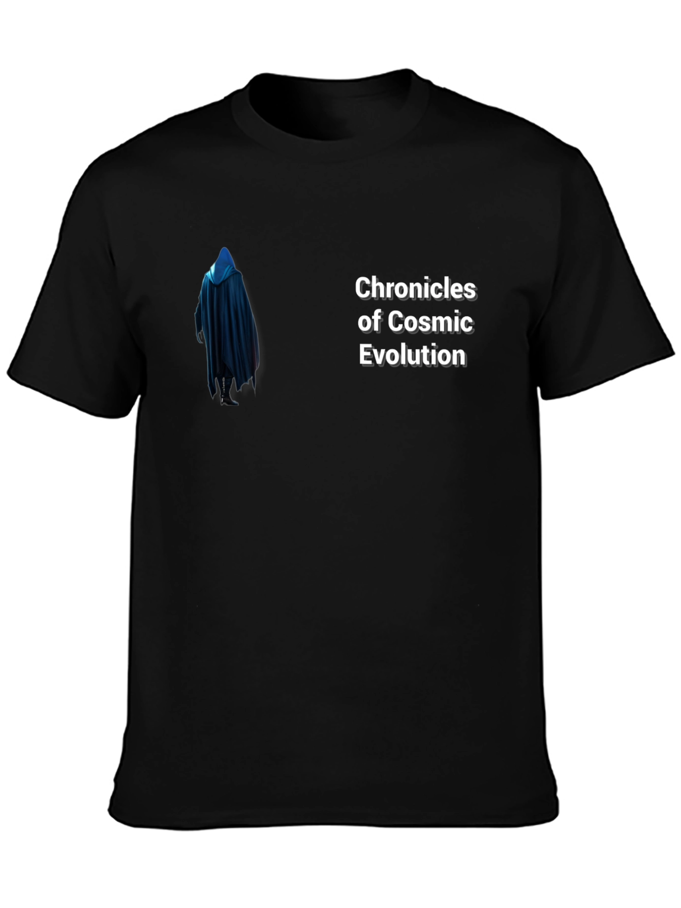 Chronicles of Cosmic Evolution Black T-Shirt