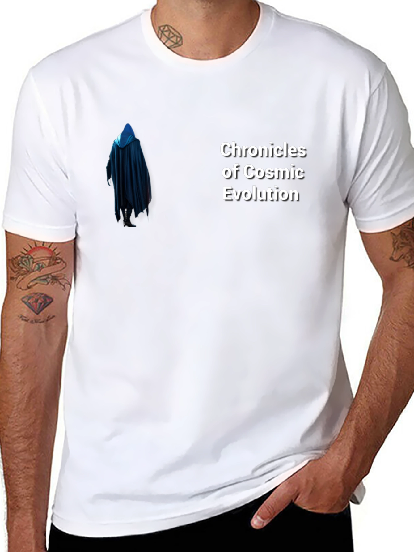 Chronicles of Cosmic Evolution Black T-Shirt