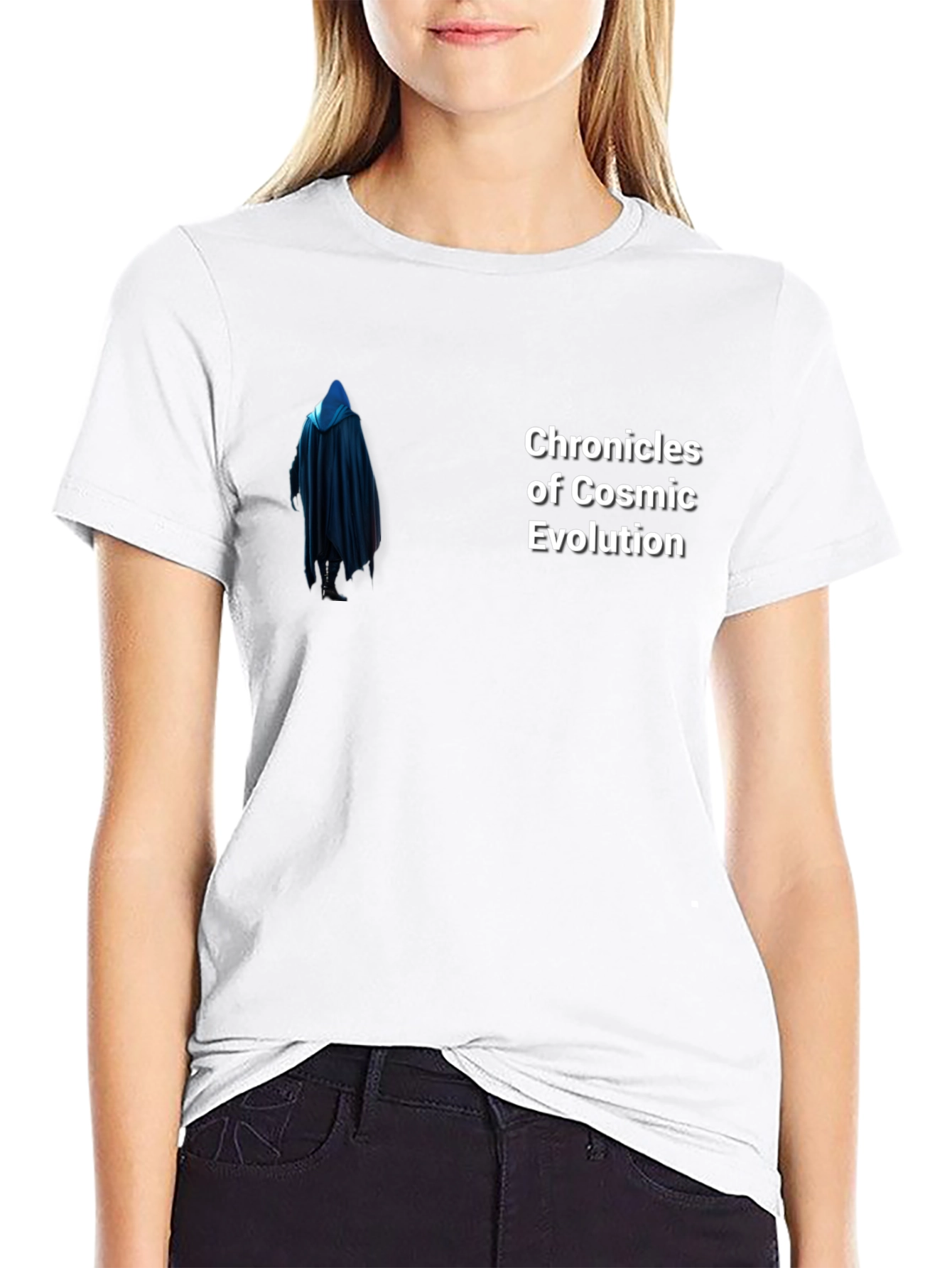 Chronicles of Cosmic Evolution Black T-Shirt