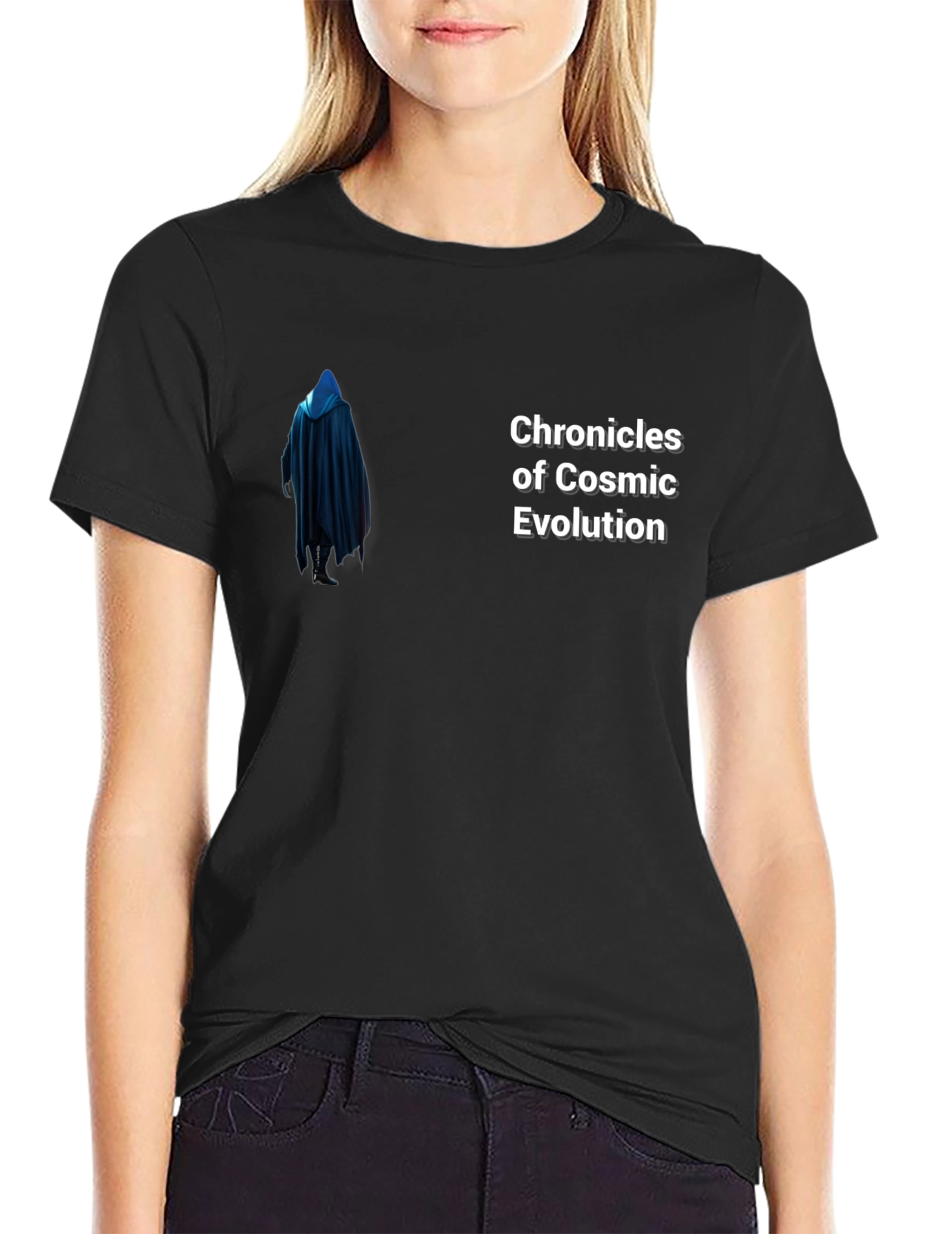 Chronicles of Cosmic Evolution Black T-Shirt