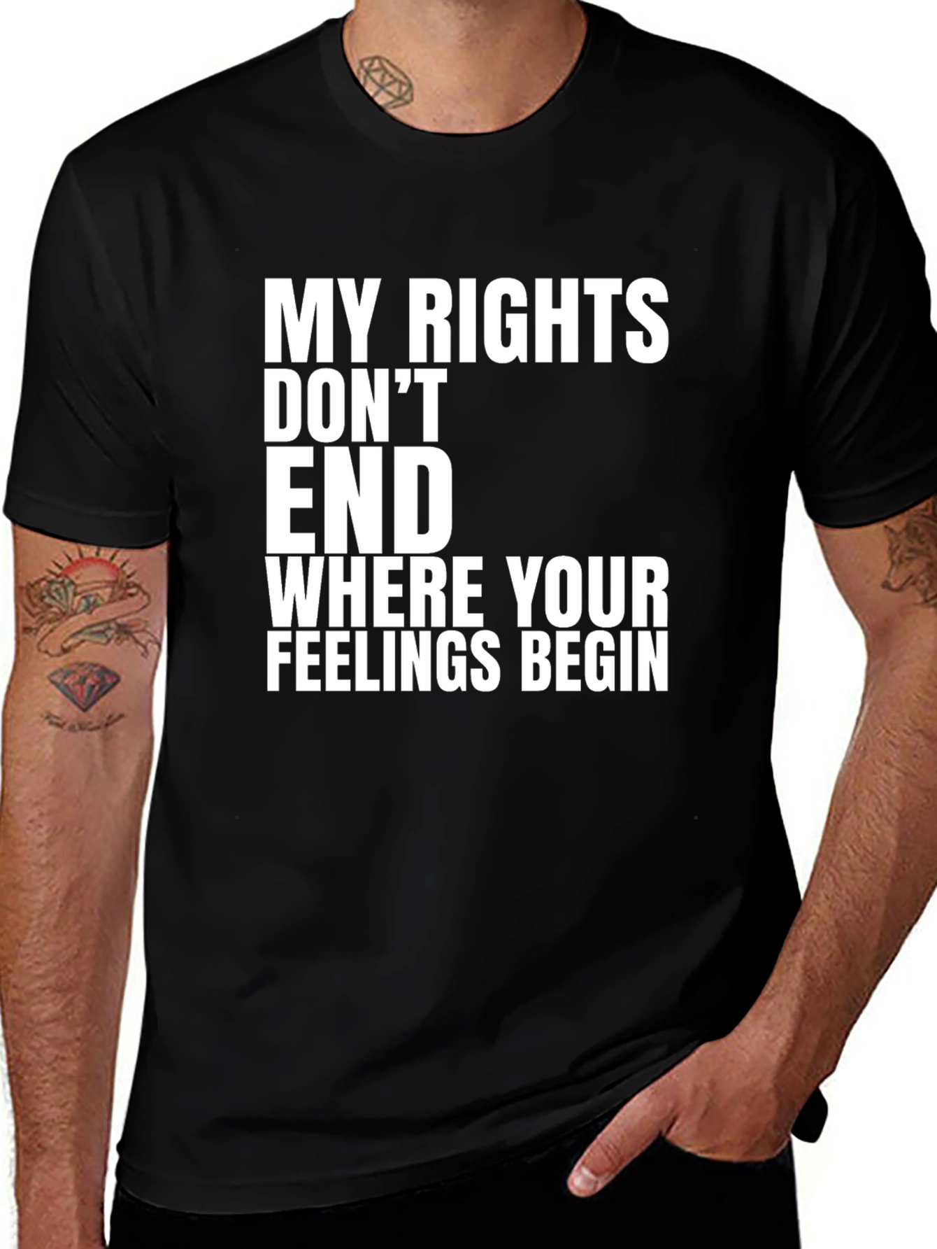 My Rights Dont End Graphic T-Shirt