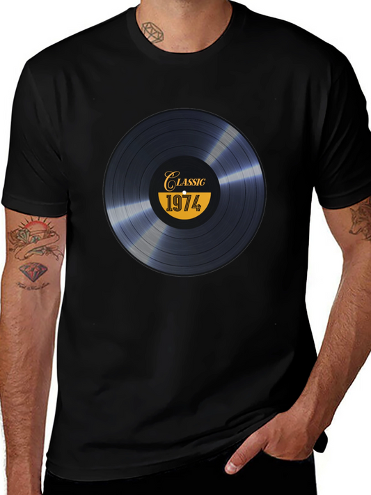 Classic 1974 Record Graphic T-Shirt - Retro Style
