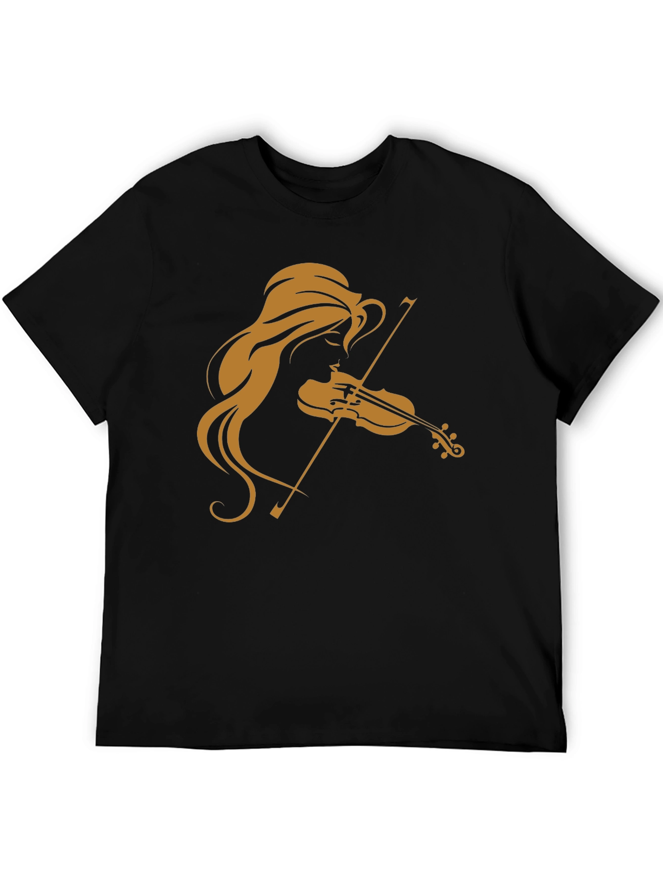 Musician Silhouette Black T-Shirt
