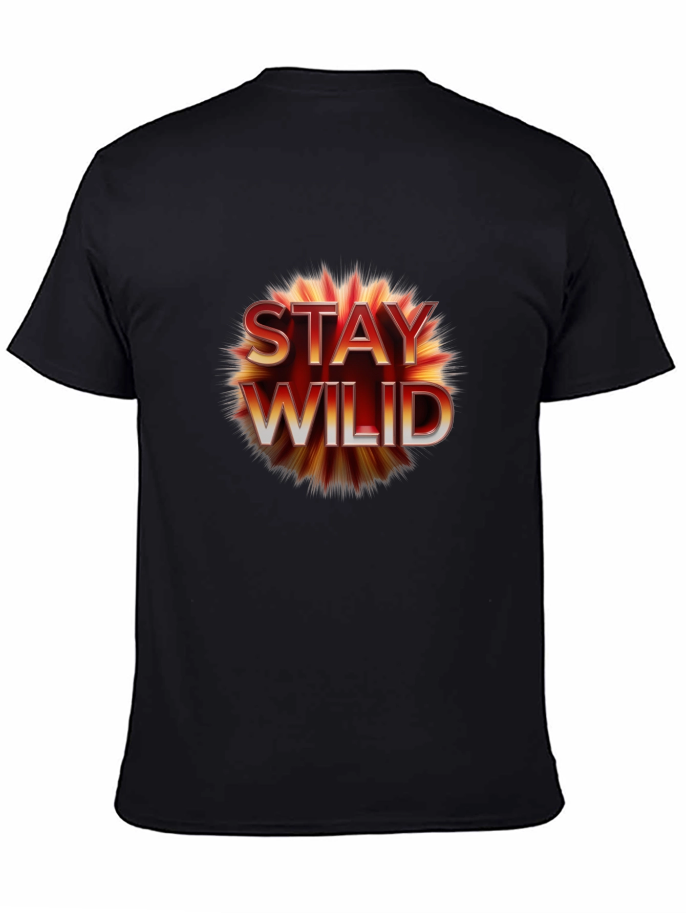 Stay Wild Graphic Tee - Black Unisex T-Shirt
