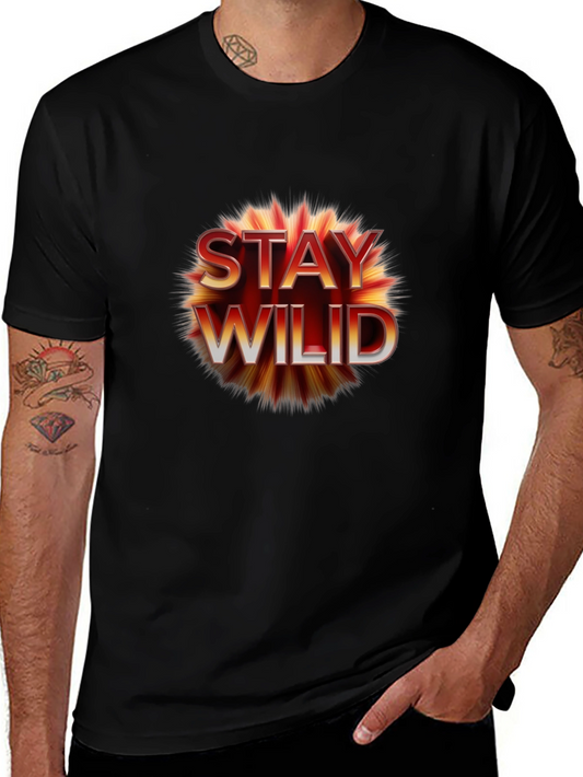 Stay Wild Graphic Tee - Black Unisex T-Shirt