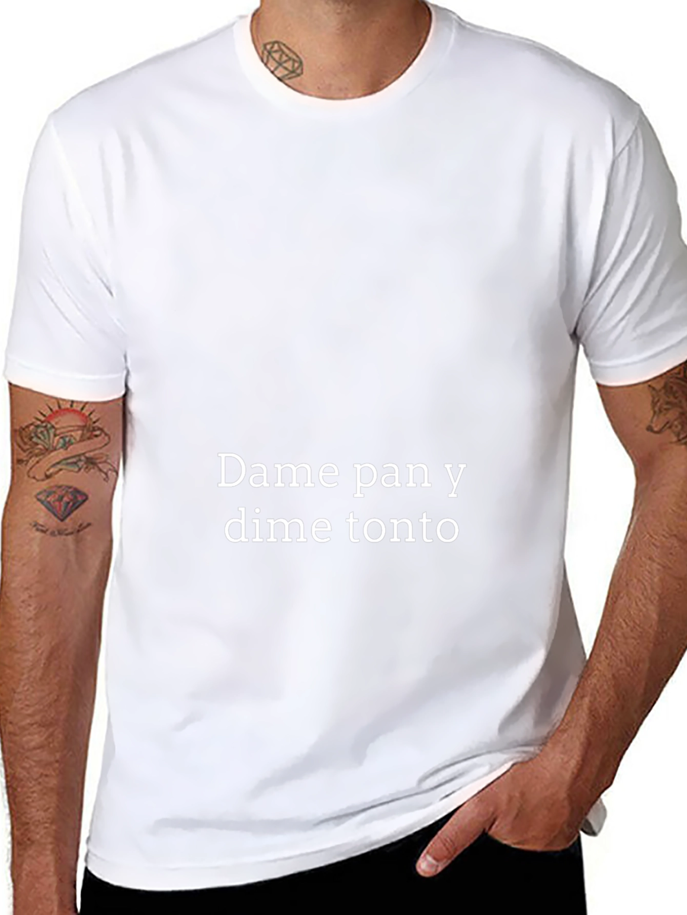 Dame Pan Y Dime Tonto Black T-Shirt