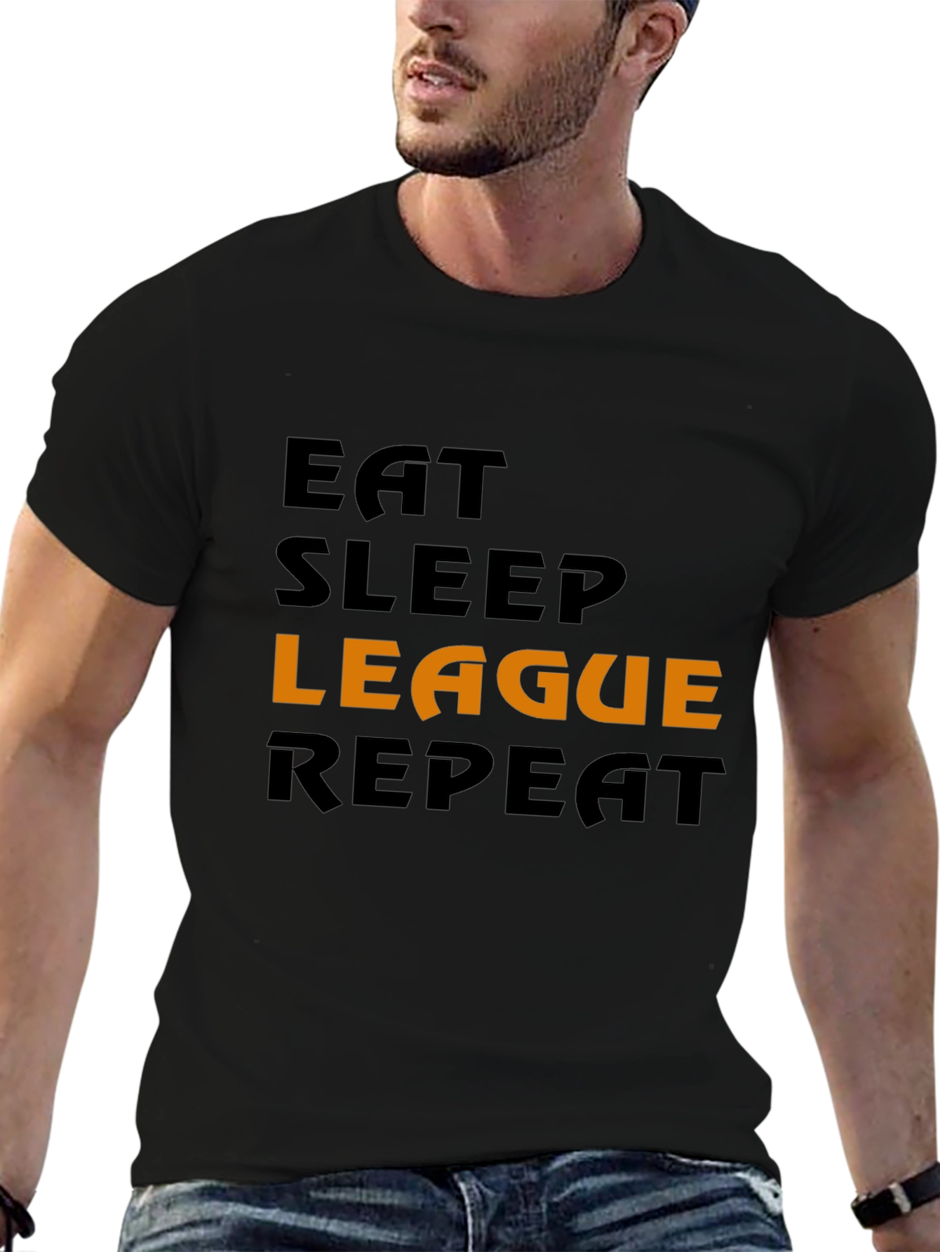 Eat Sleep League Repeat Gamer T-Shirt
