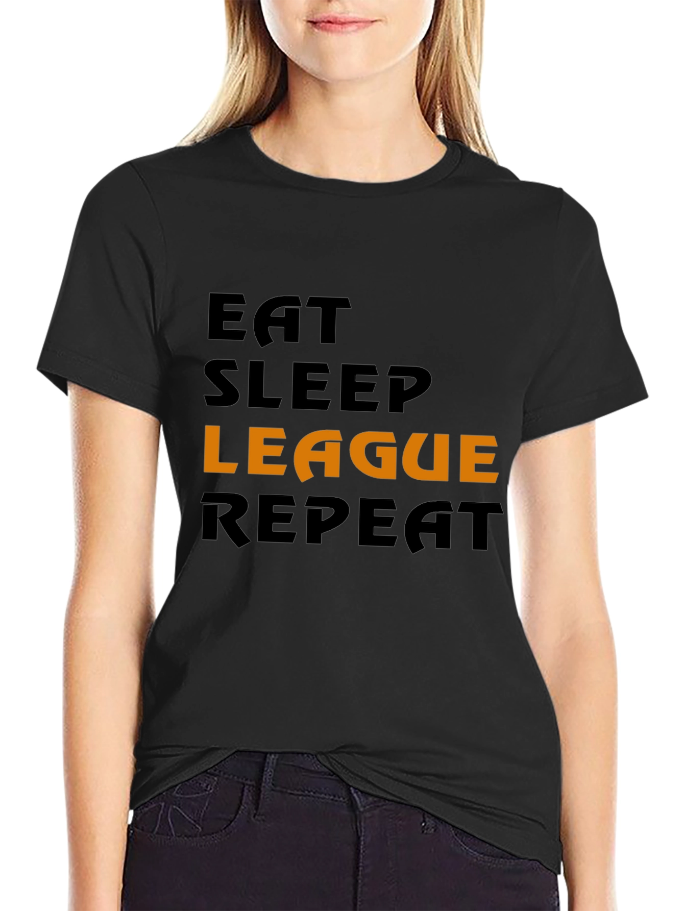 Eat Sleep League Repeat Gamer T-Shirt