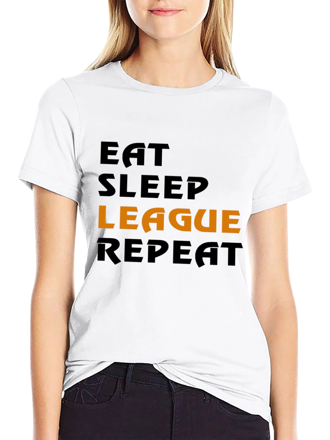 Eat Sleep League Repeat Gamer T-Shirt