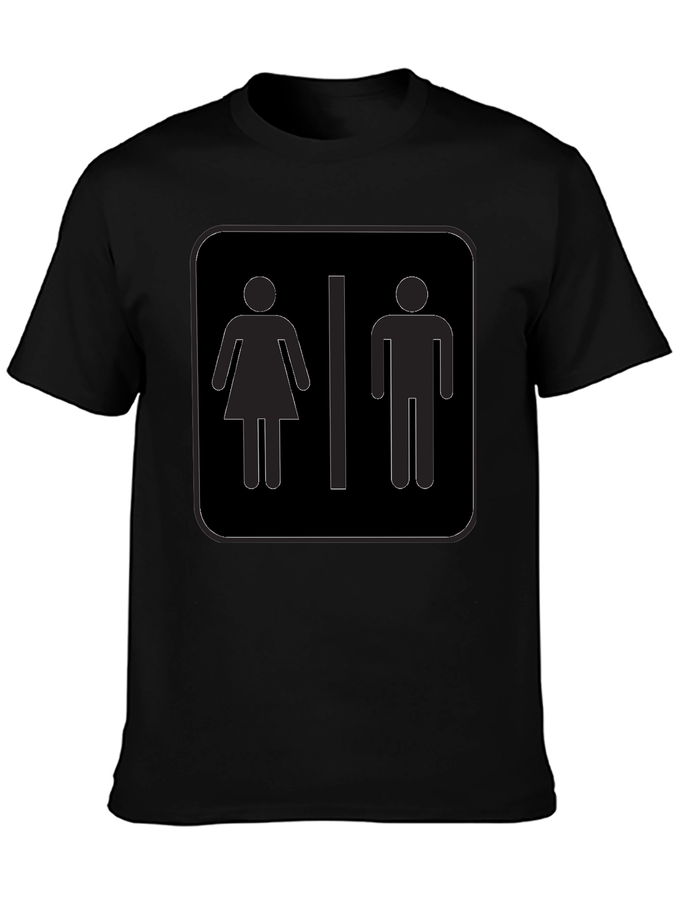 Unisex Restroom Symbol Graphic Tee