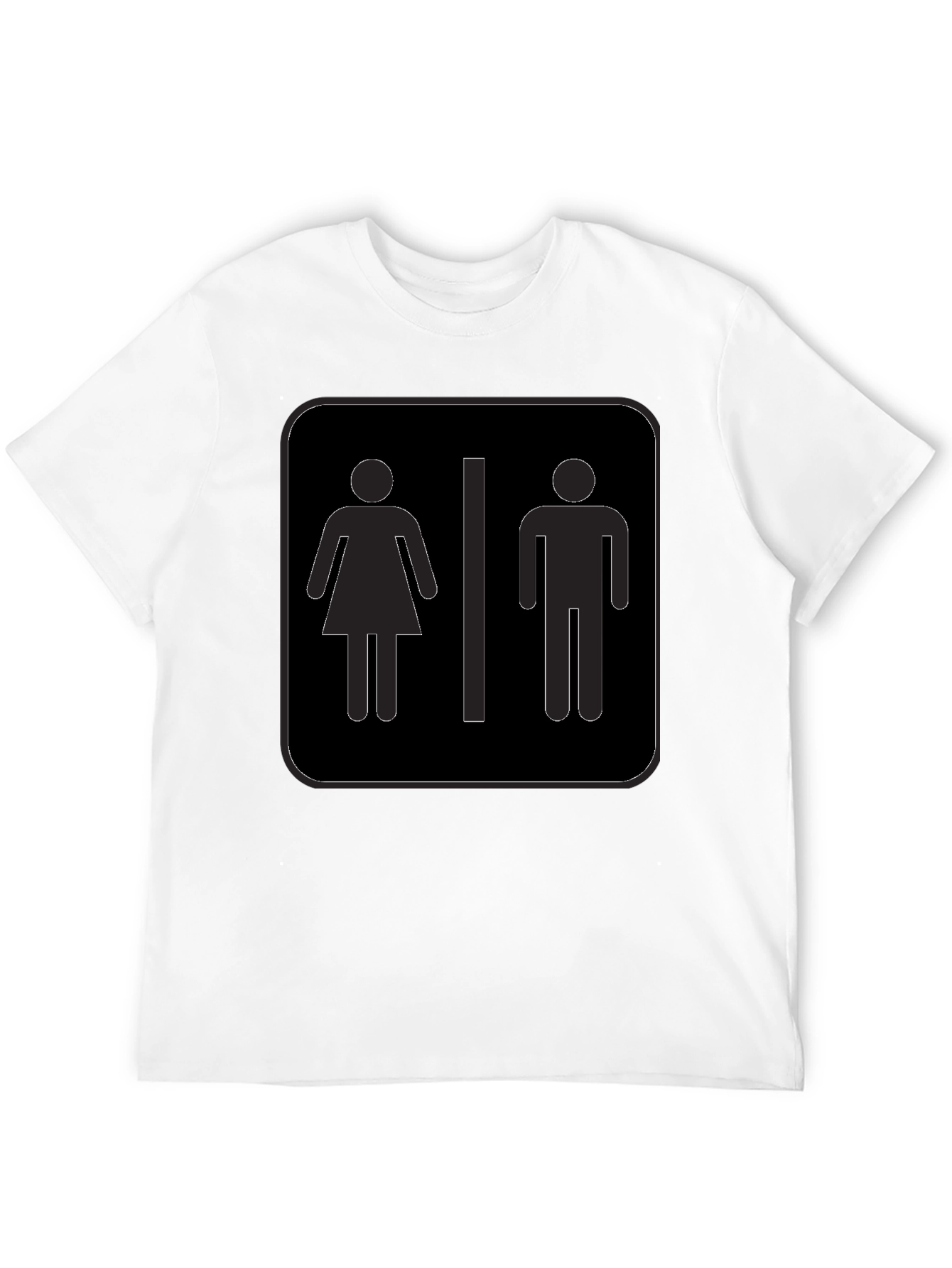Unisex Restroom Symbol Graphic Tee