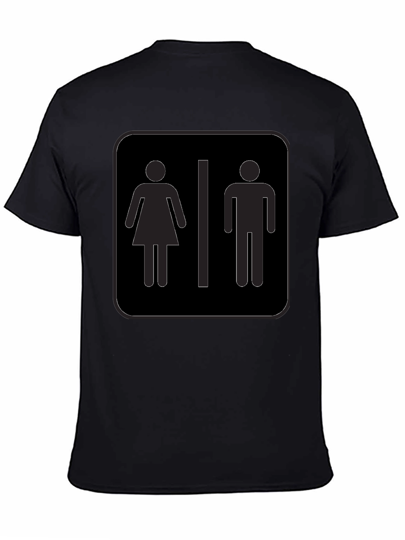 Unisex Restroom Symbol Graphic Tee