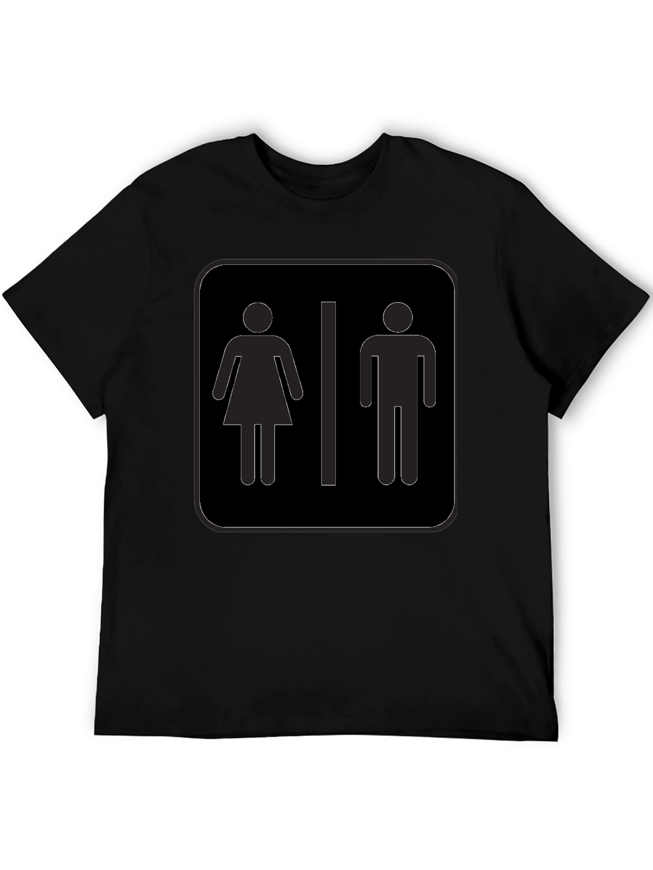 Unisex Restroom Symbol Graphic Tee