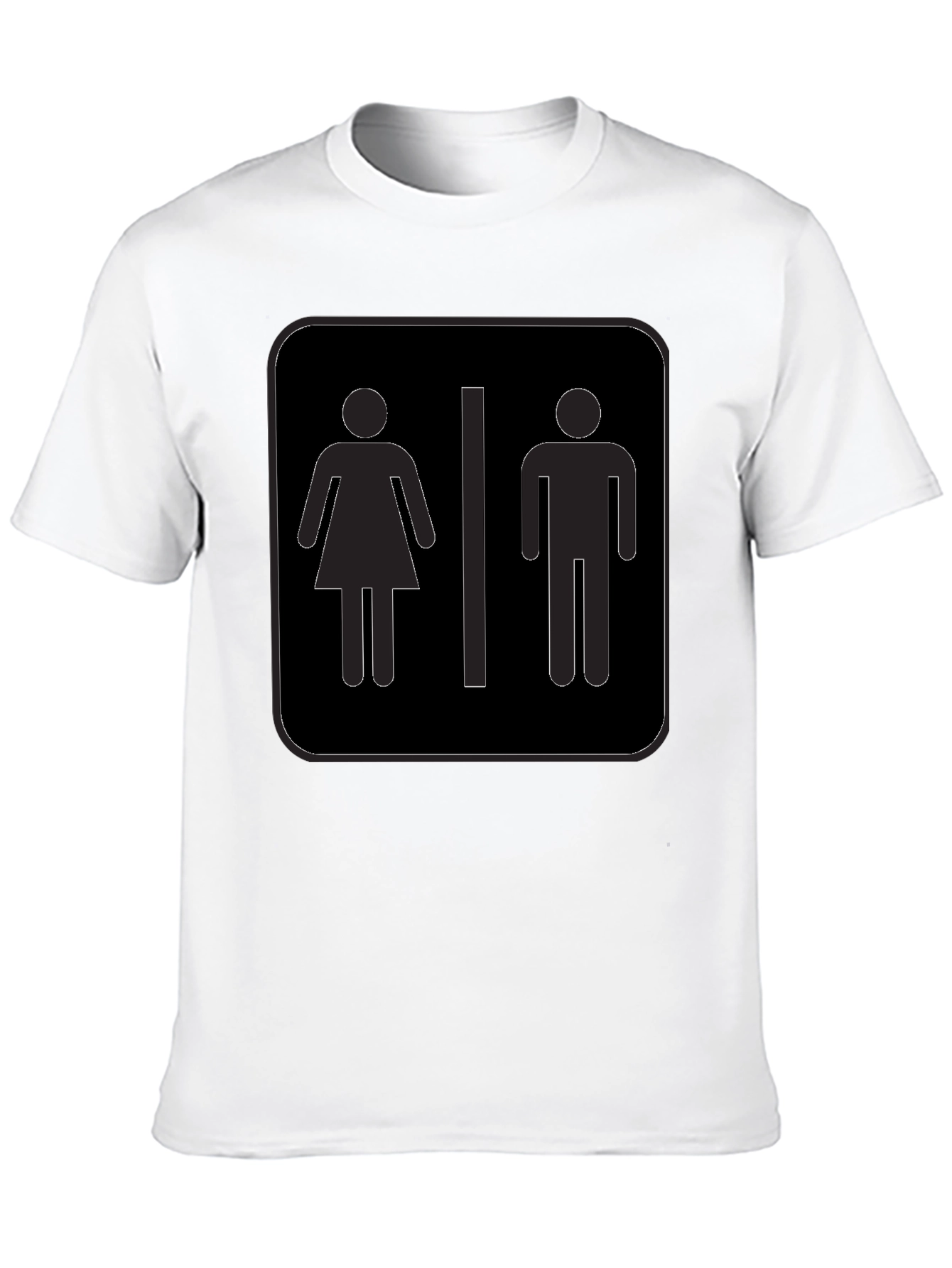 Unisex Restroom Symbol Graphic Tee