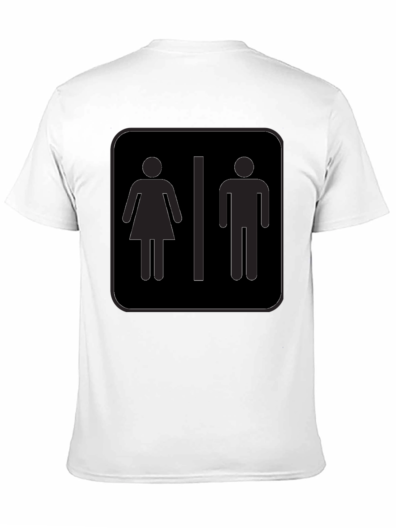 Unisex Restroom Symbol Graphic Tee
