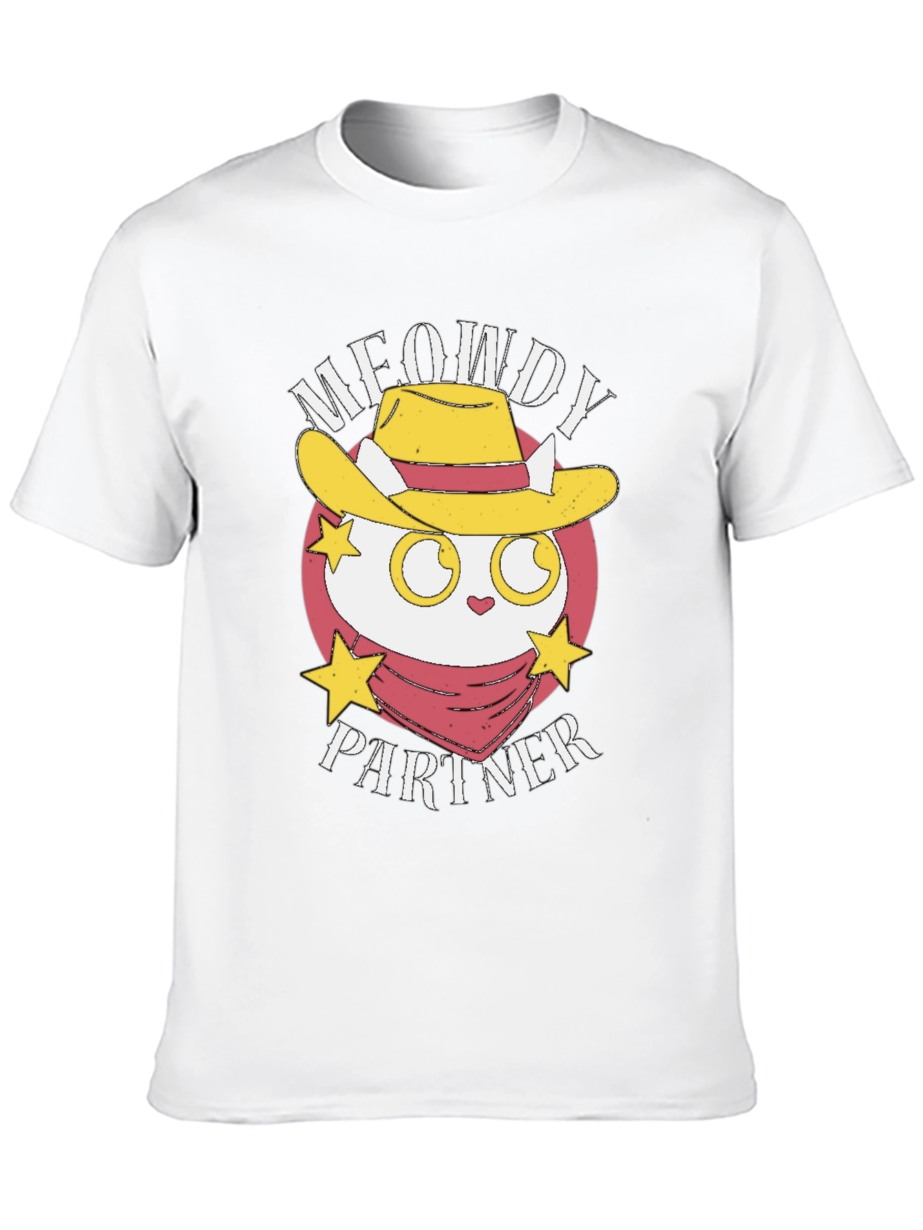 Meowdy Partner Black Graphic Tee
