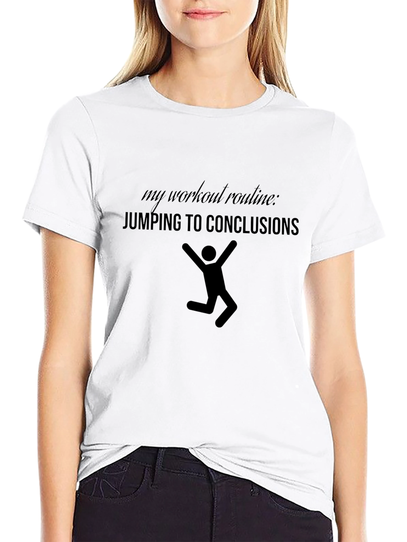 Jumping to Conclusions Workout Tee