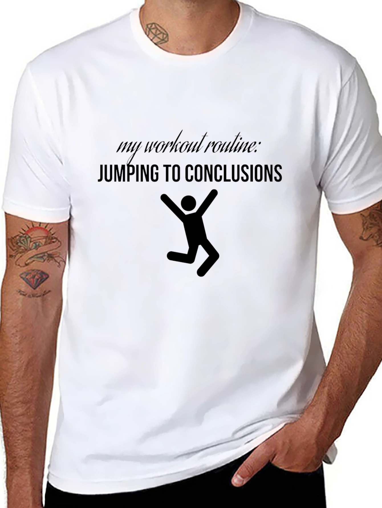 Jumping to Conclusions Workout Tee