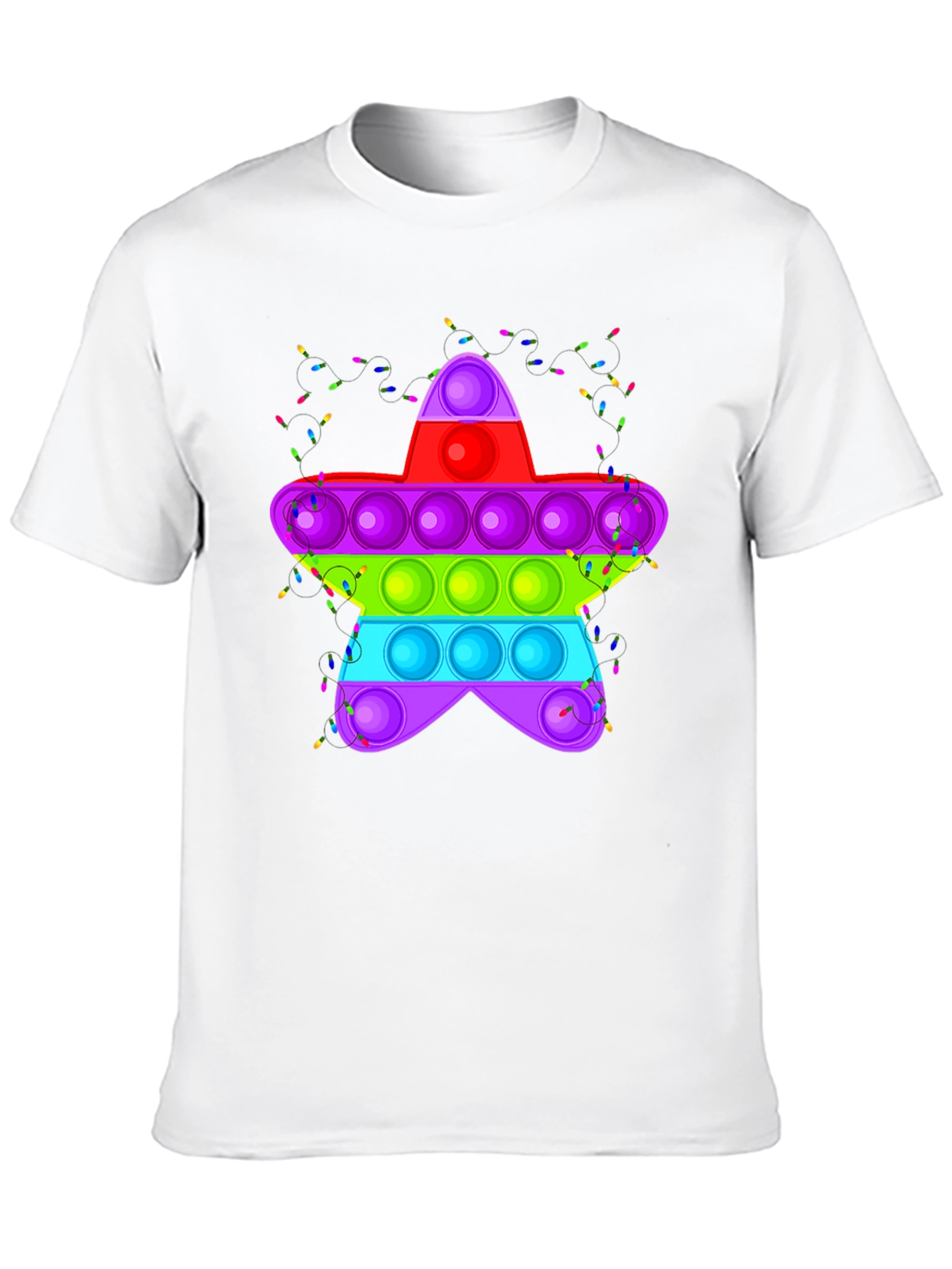 Pop It Star Black T-Shirt Novelty Graphic Tee