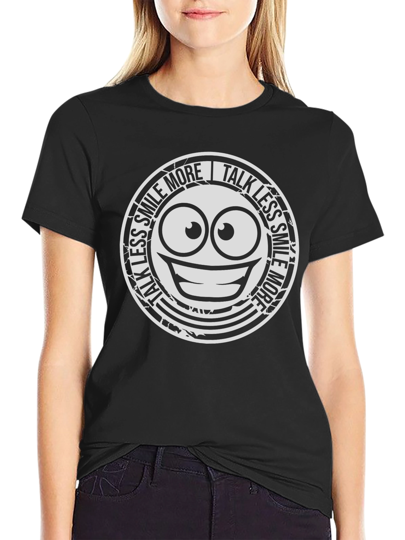Smile More Talk Less Graphic Tee