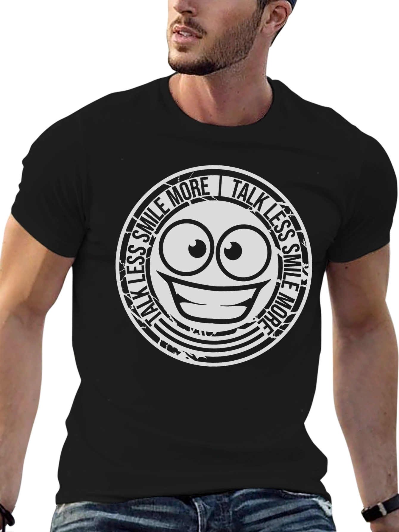 Smile More Talk Less Graphic Tee