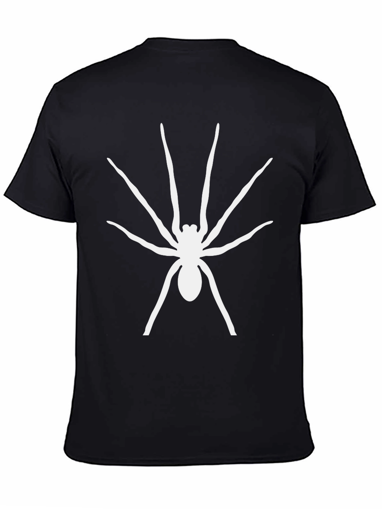 Spider Graphic Tee - Black Cotton T-Shirt