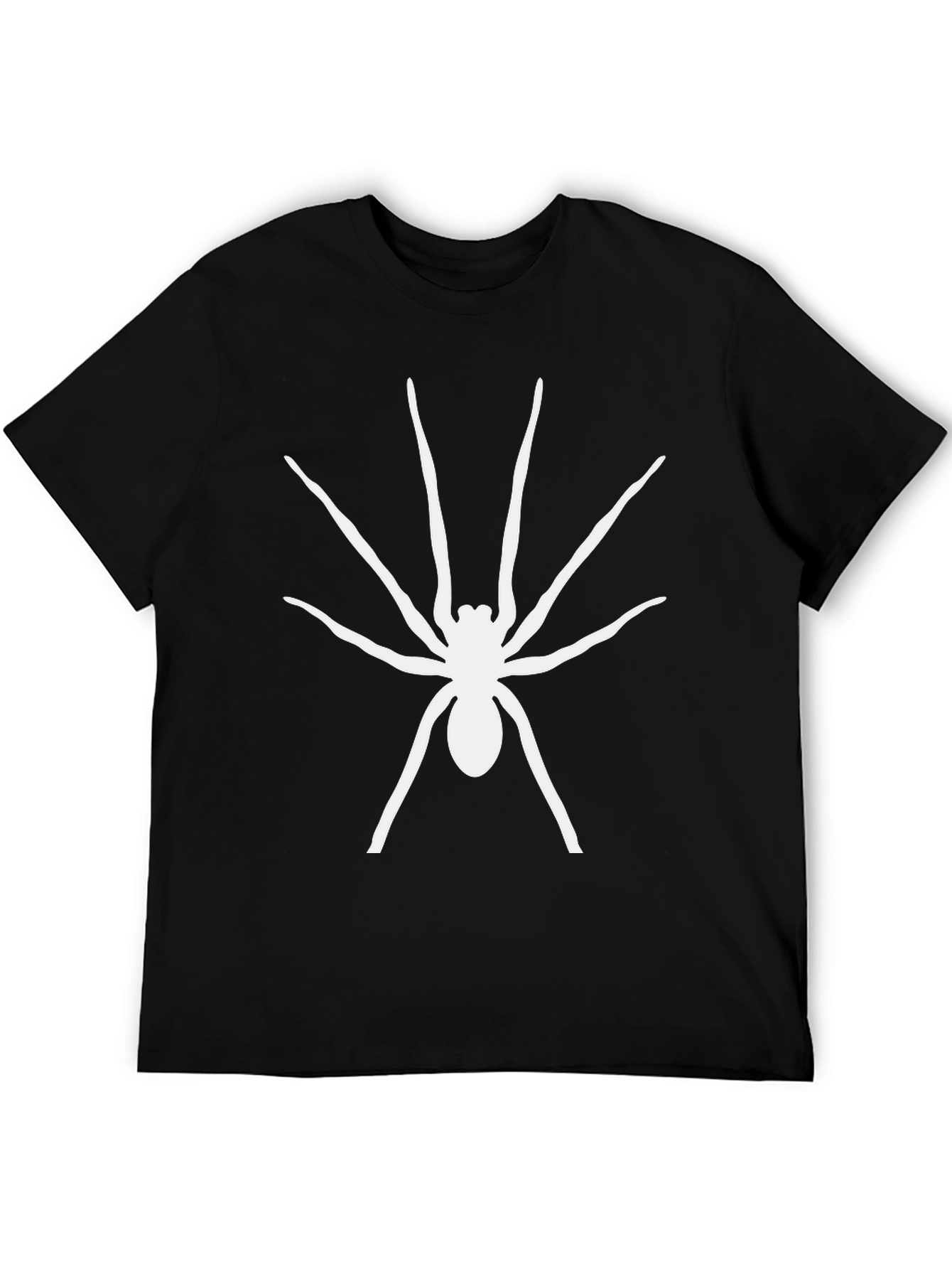 Spider Graphic Tee - Black Cotton T-Shirt